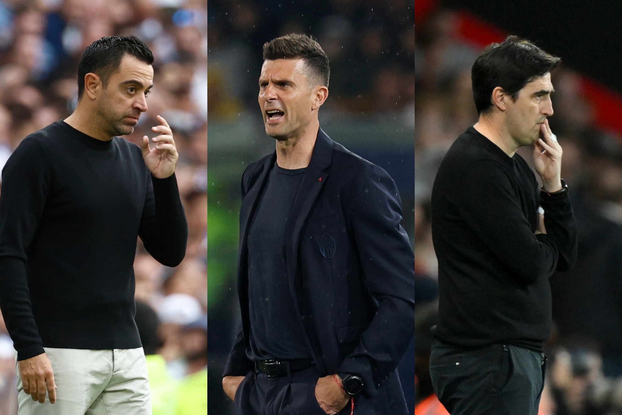 Xavi, Motta e Iraola.