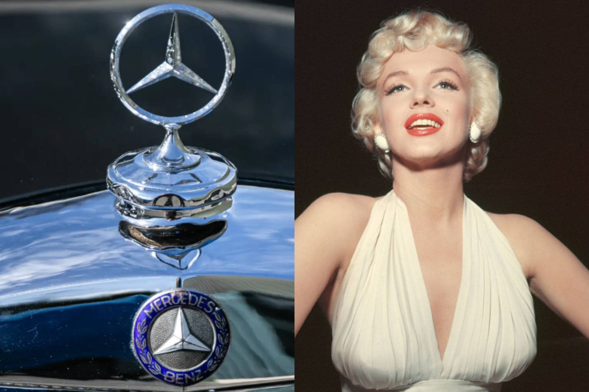 El Mercedes fue fabricado en 1950 y la actriz lo usó en 1956.