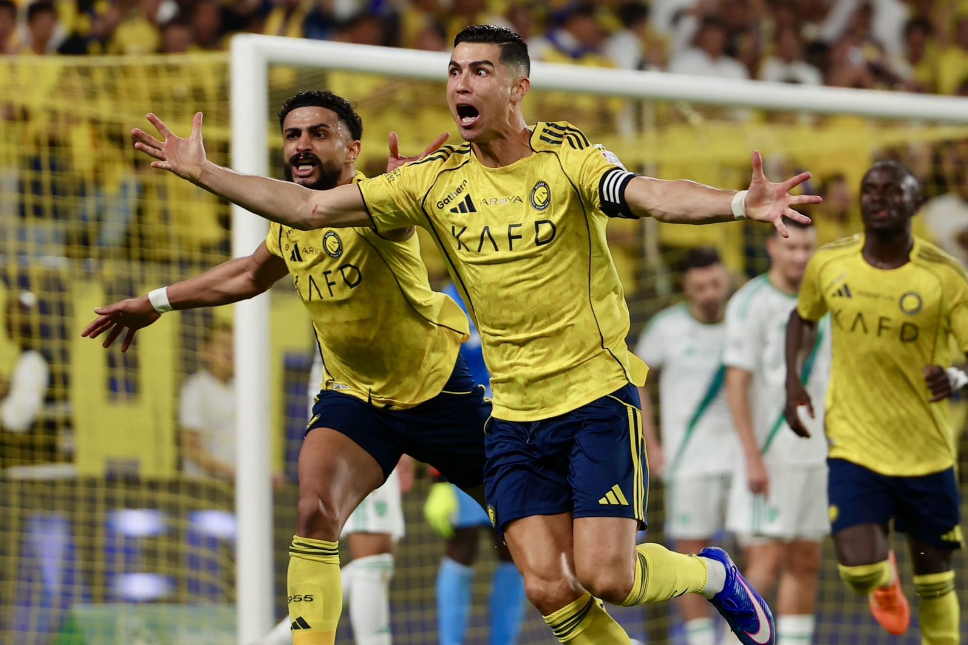Cristiano celebra un gol con Al Nassr