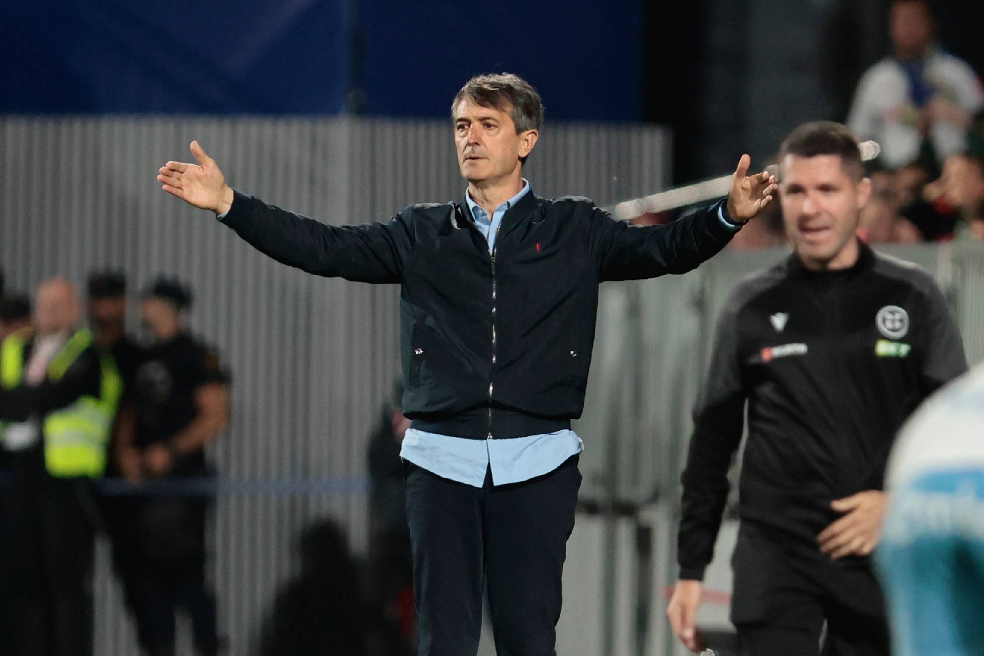Pacheta en el encuentro ante el Real Zaragoza