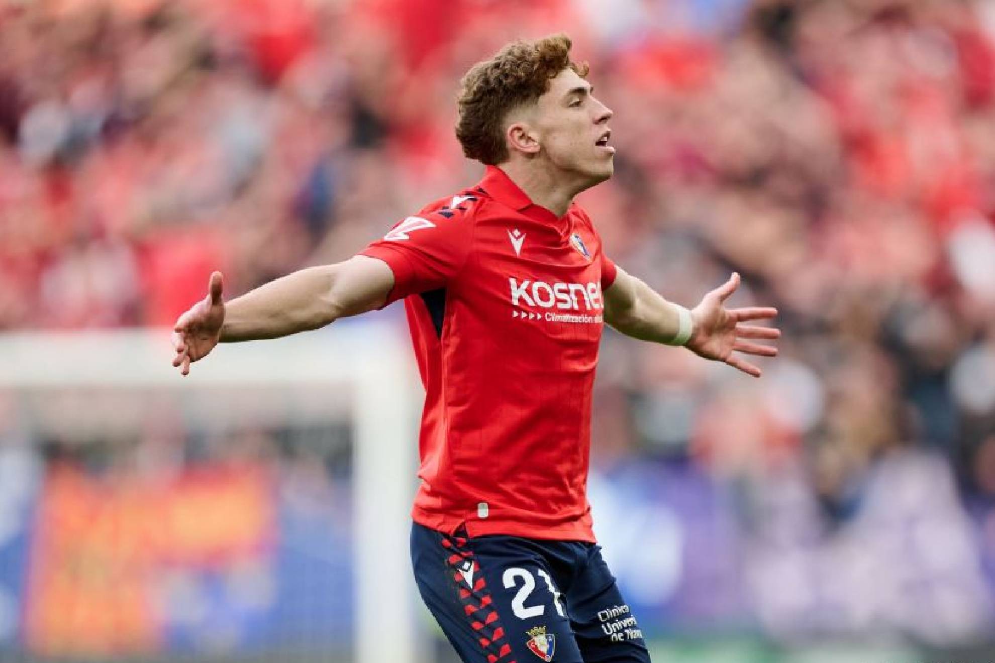 Víctor Muñoz celebra su gol ante el Espanyol
