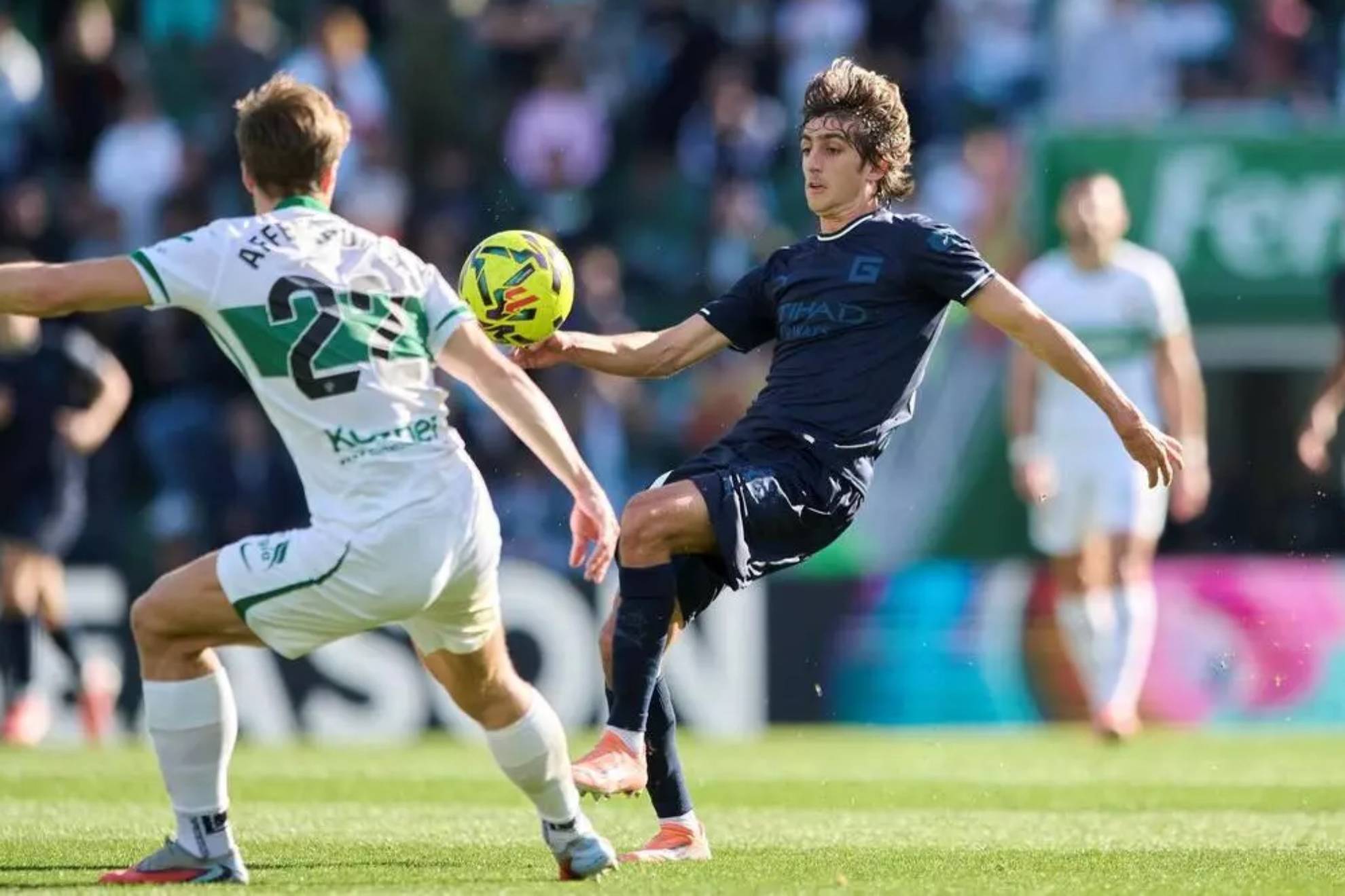 Partido de la primera vuelta entre el Elche y Girona.