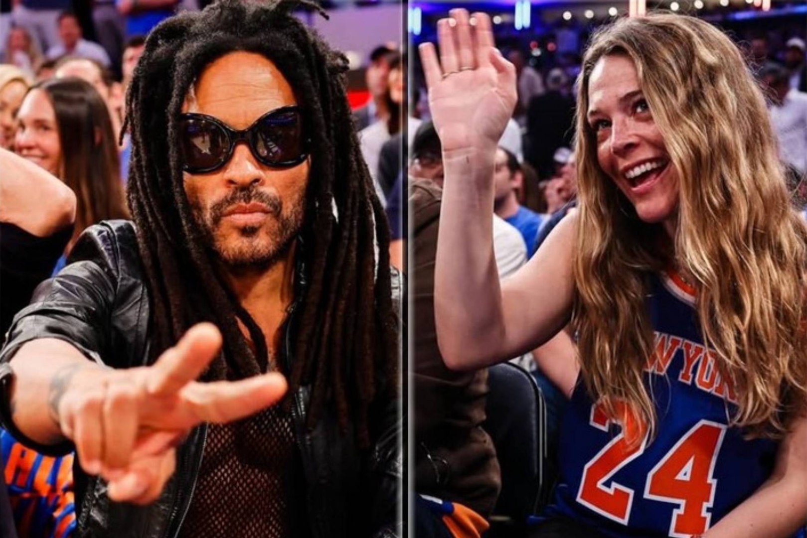 Timothée Chalamet, Tracy Morgan, Ben Stiller, Michael J. Fox, Maggie Rogers y Lenny Kravitz son algunos de los famosos que siguieron a pie de pista el Madison el Knicks 115-104 Cavaliers de las Finales del Este de la NBA.