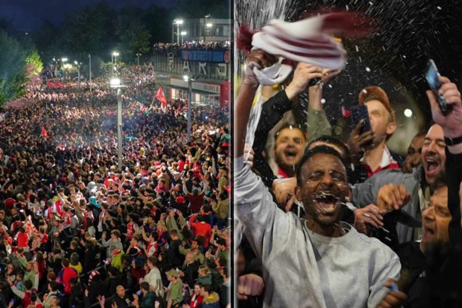El Arsenal publicó dos vídeos de la locura 'gunner' que se desató en las calles de Londres después de que se proclamasen campeones de la Premier League. "Estas calles son nuestras", compartieron en sus redes sociales.