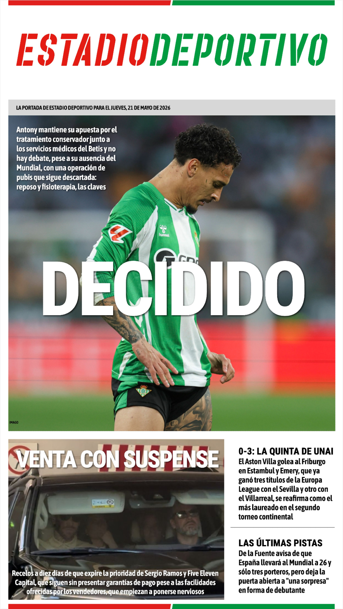 Las portadas del día