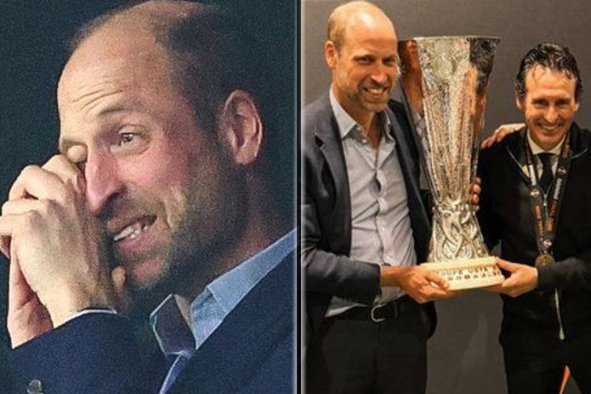Unai Emery hizo llorar lágrimas 'villanas' al Príncipe Guillermo de Inglaterra: "¡44 años después!"