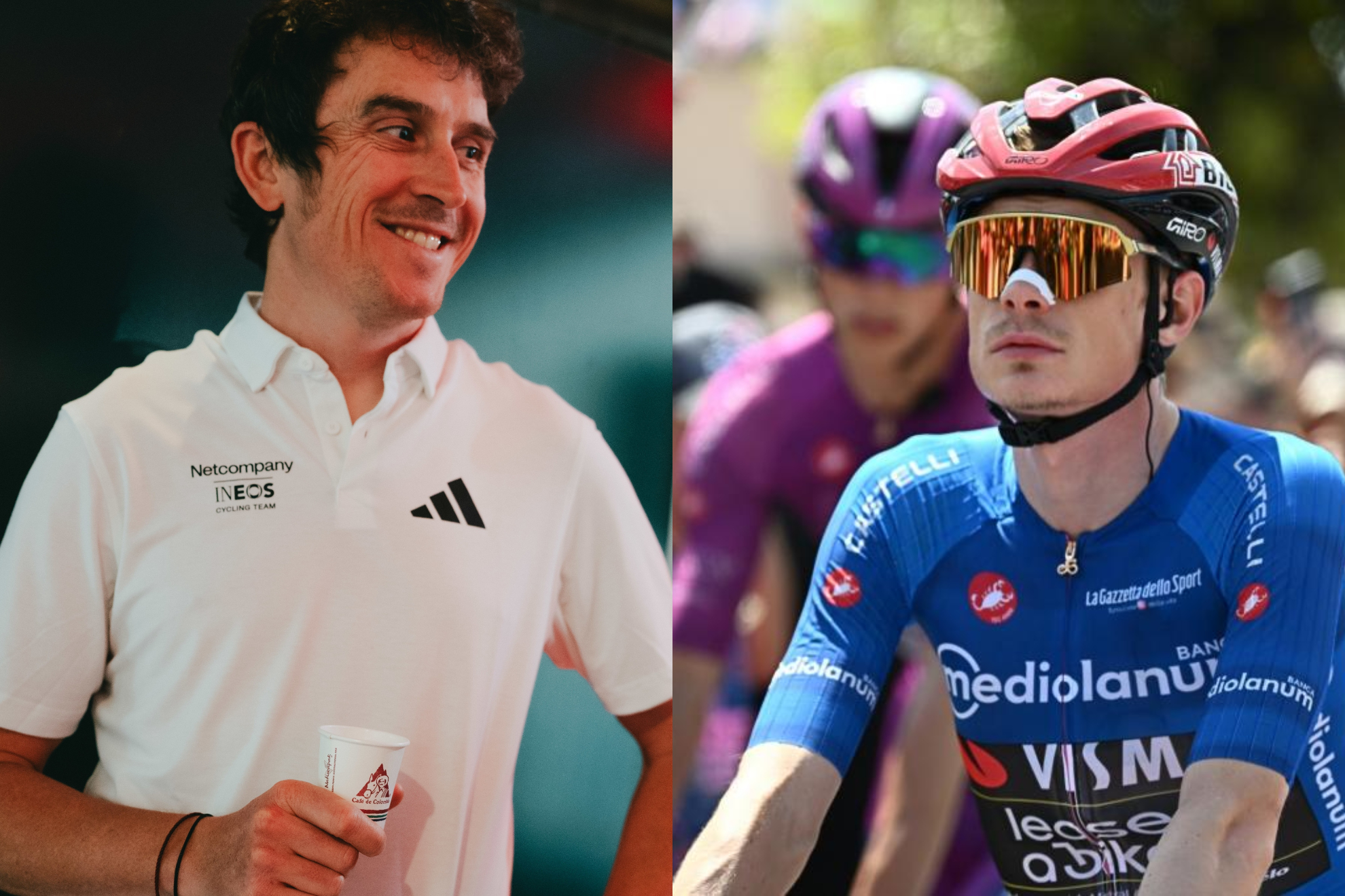 Geraint Thomas y Jonas Vingegaard.