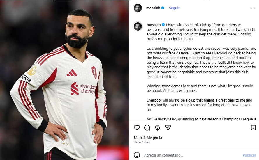 Mohamed Salah's attack on Slot.