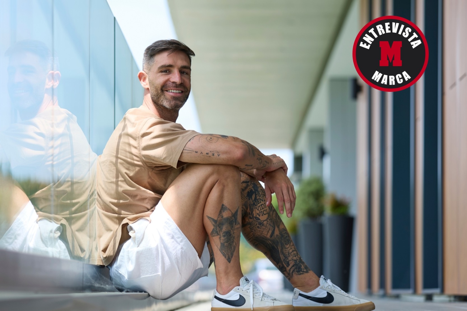 Yeray posa para la entrevista con MARCA.