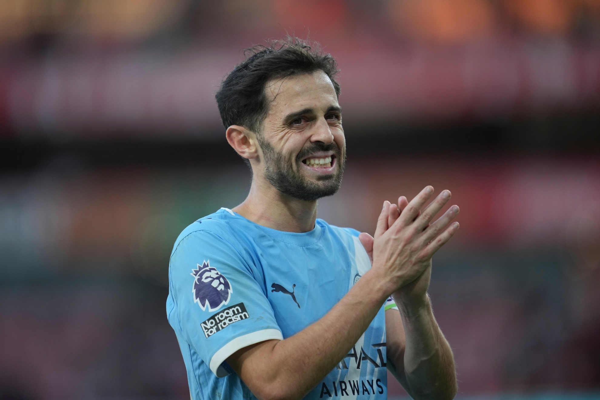 Bernardo Silva, en un partido con el City.