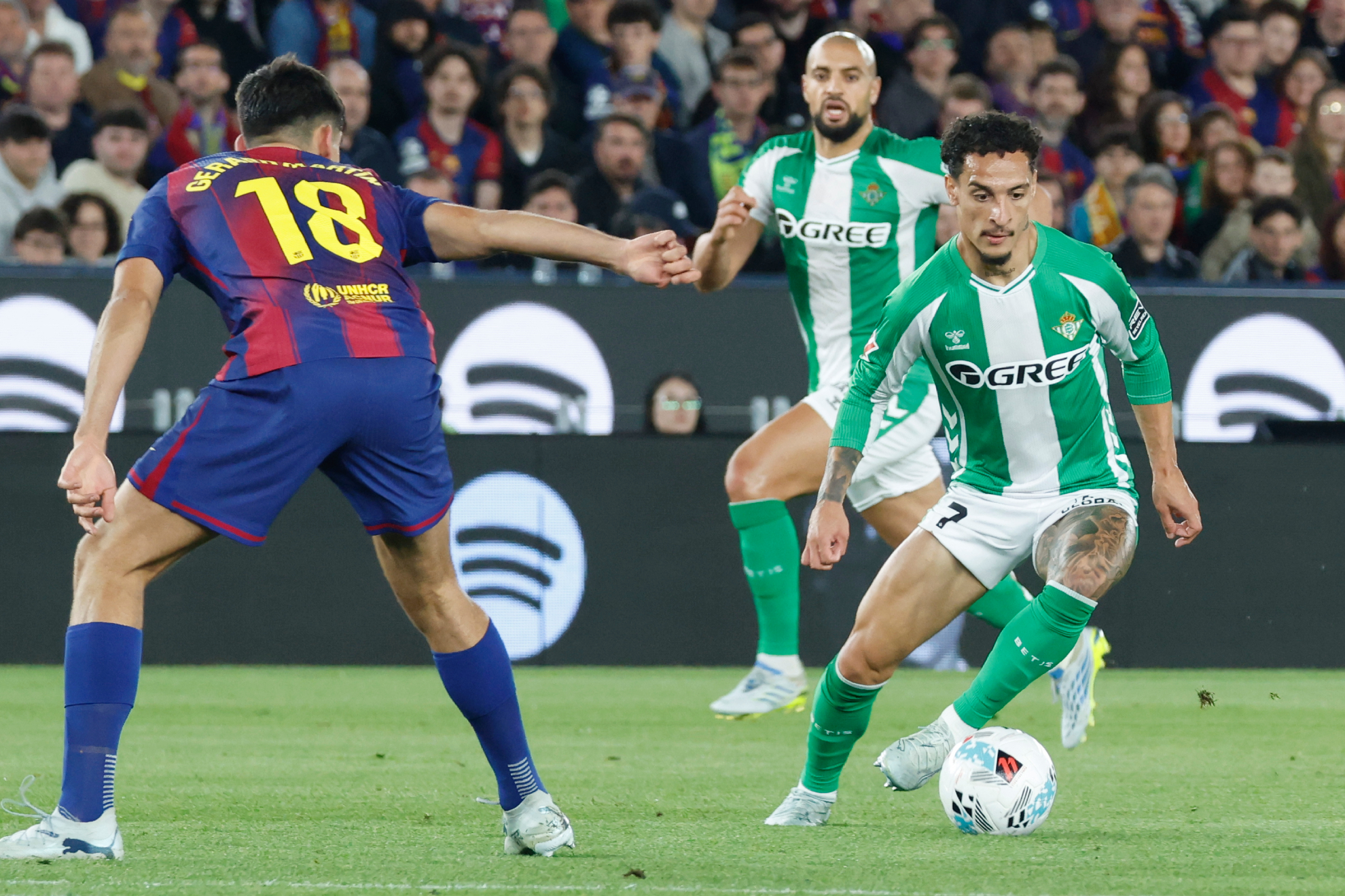 Antony, frente al Barça el pasado domingo