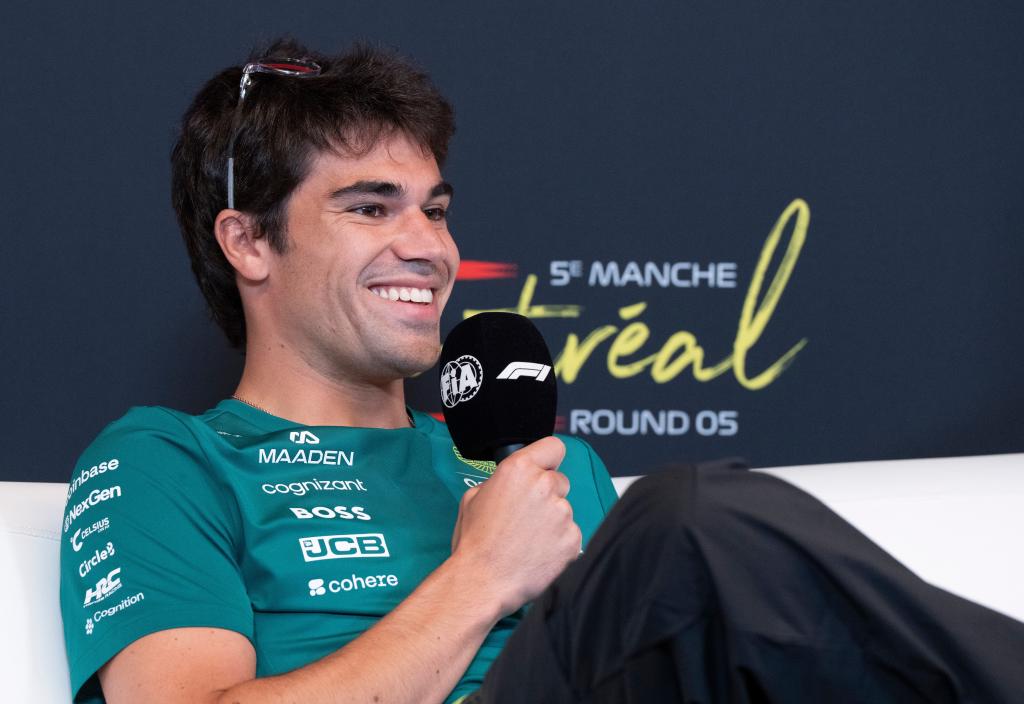 Stroll, en la rueda de prensa del GP de Canadá 2026.