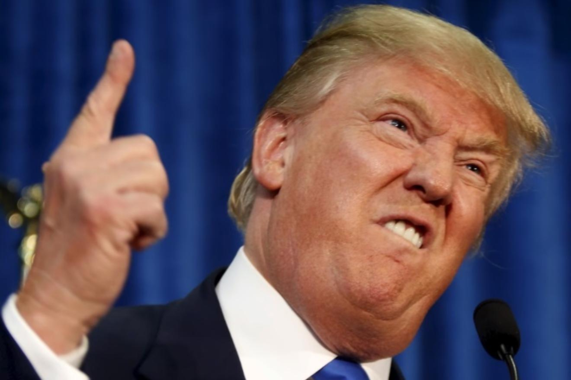 Donald Trump y una de sus últimas polémicas apariciones.