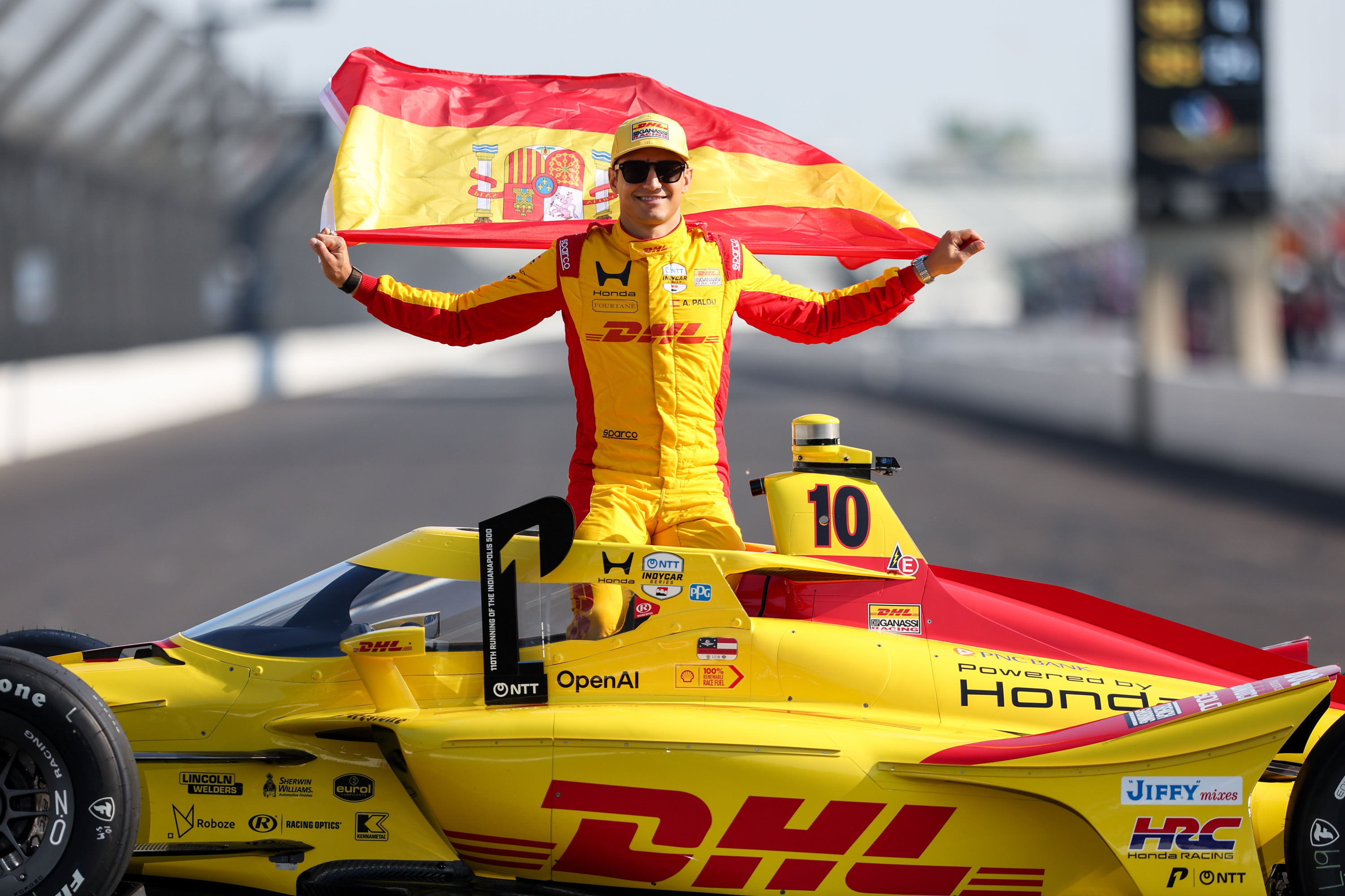 Palou logró el domingo su segunda pole en Indianápolis... y aspira ahora a repetir triunfo también en la carrera.