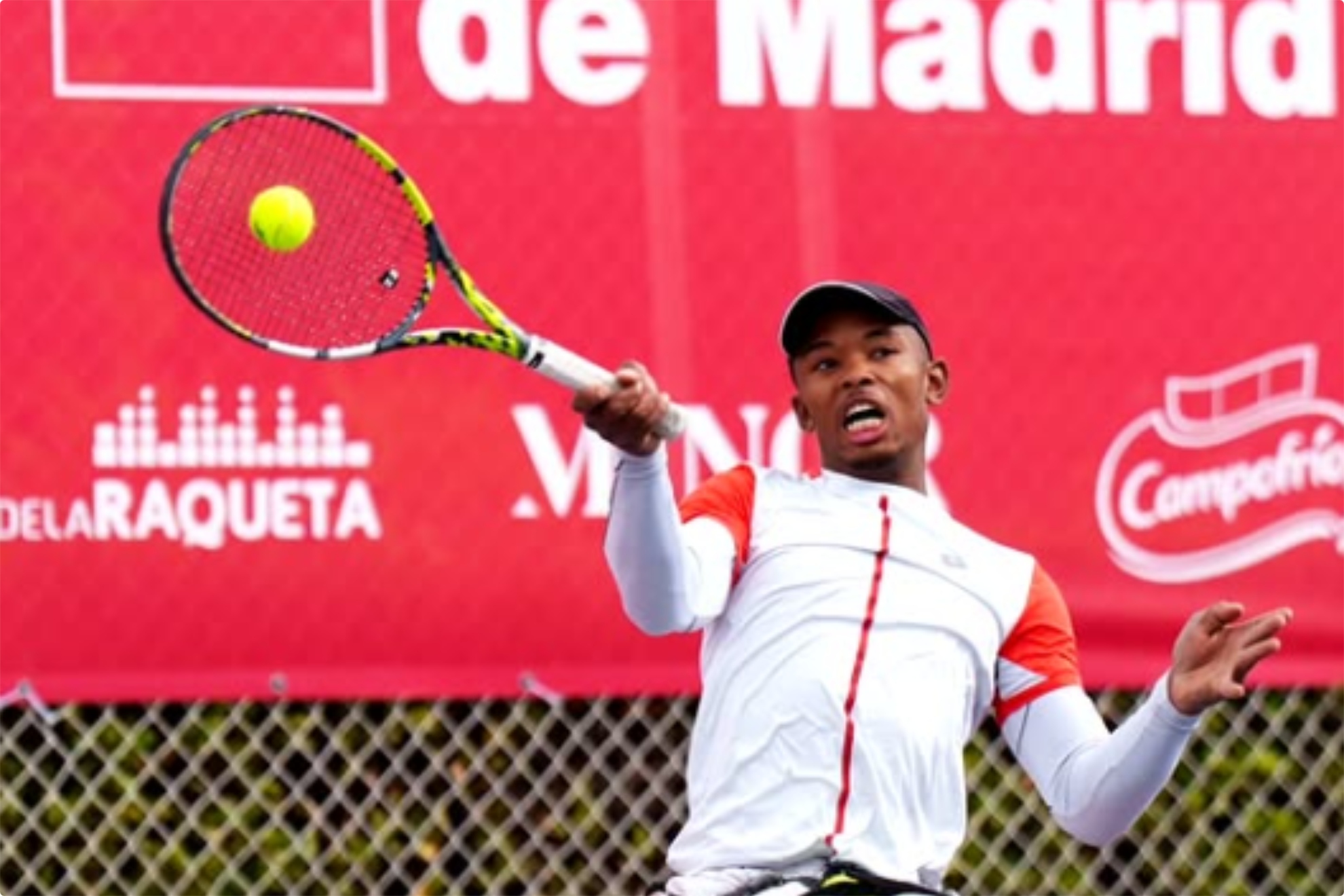 El sudafricano Alwande Sikhosana, durante el torneo.