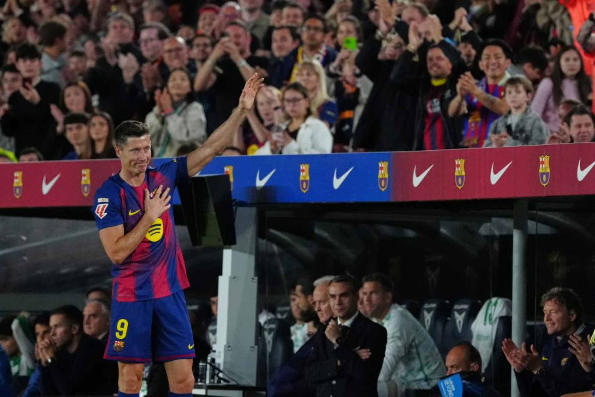 Lewandowski, en su despedida.