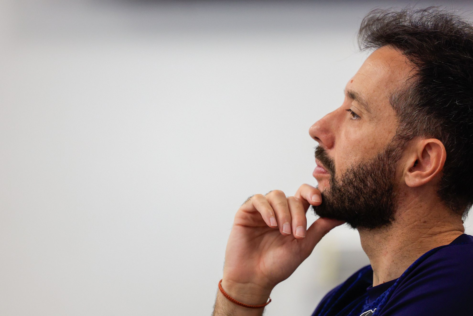 Carlos Corberán, entrenador del Valencia, en la ciudad deportiva de Paterna.