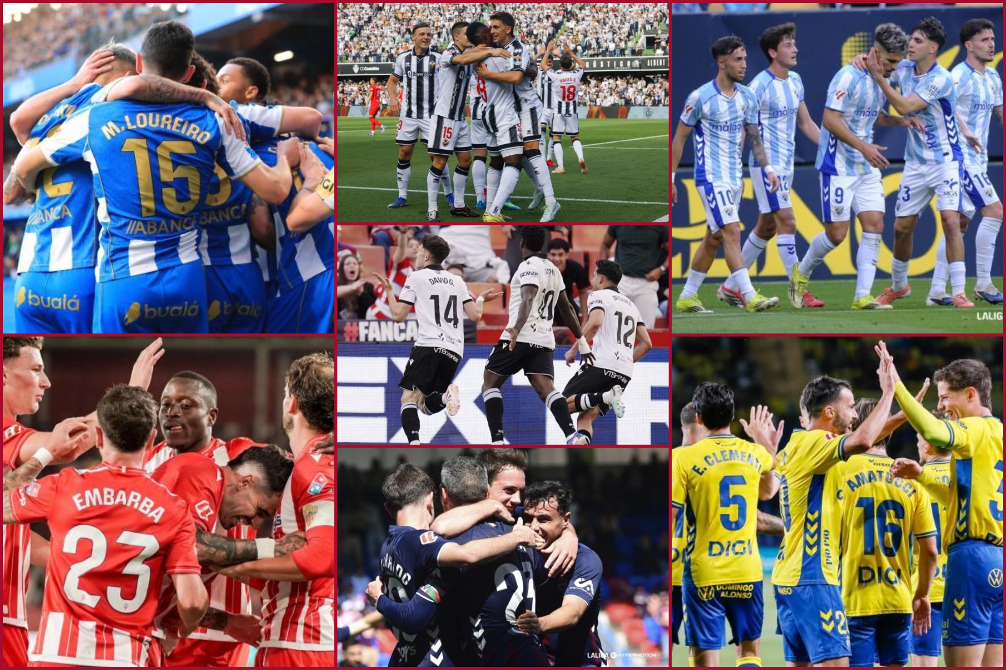 Los siete equipos que mantienen posibilidades de ascenso a Primera división