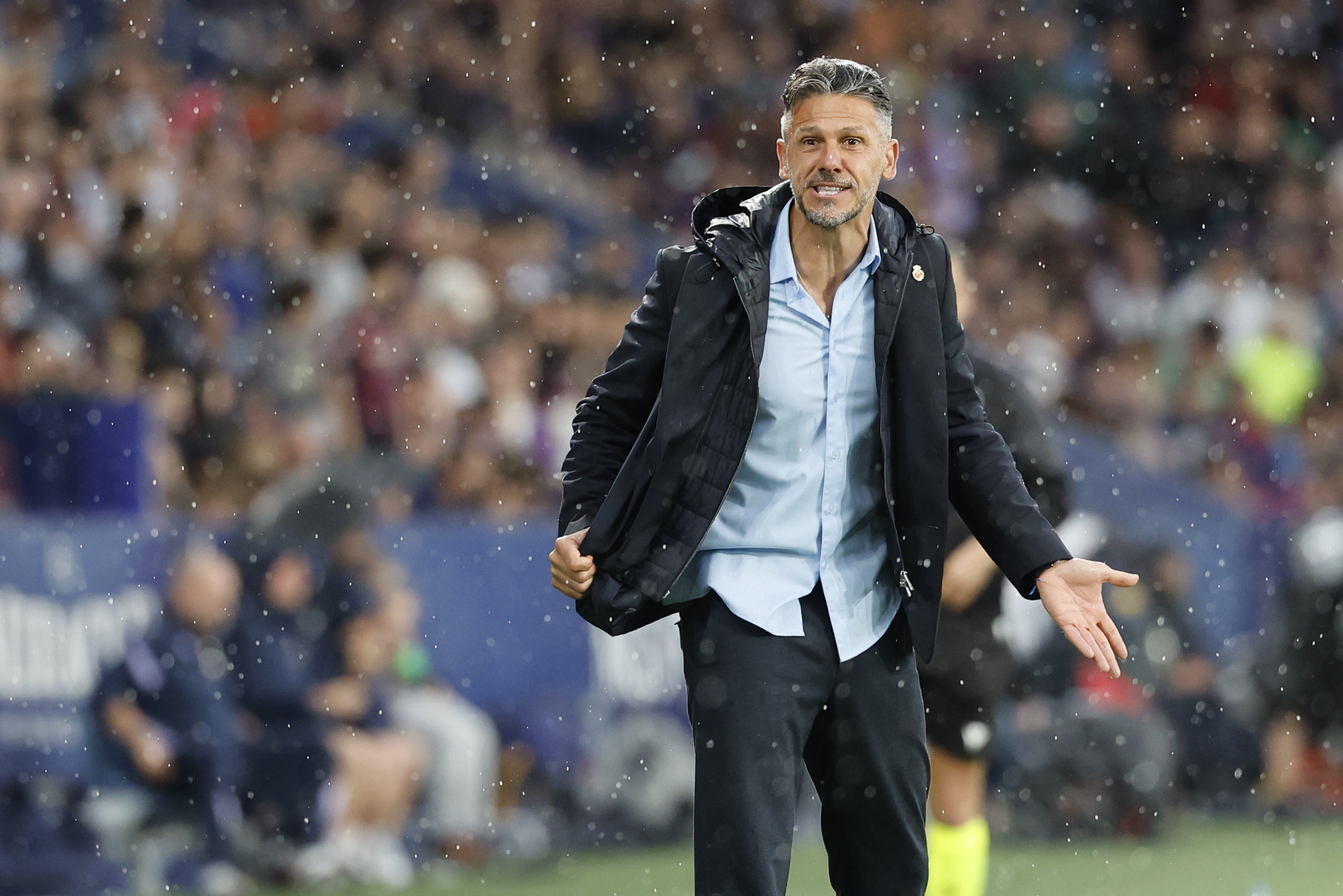 Martín Demichelis en la derrota 2-0 ante el Levante