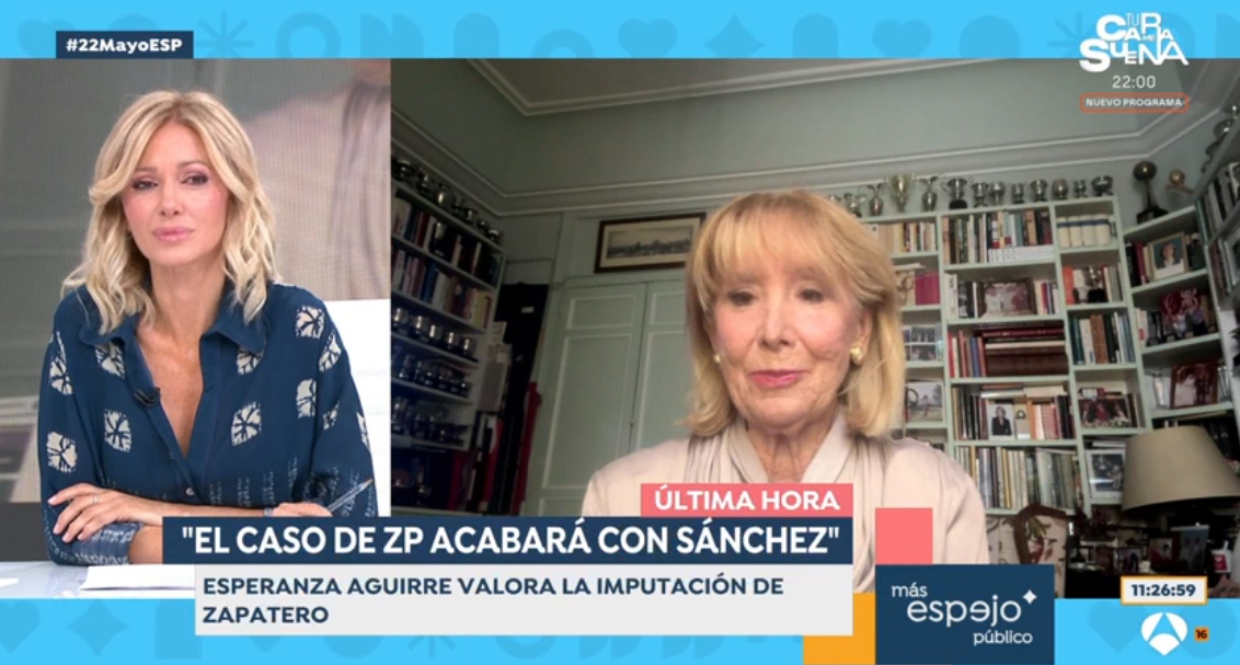 Esperanza Aguirre, en 'Espejo Público'.