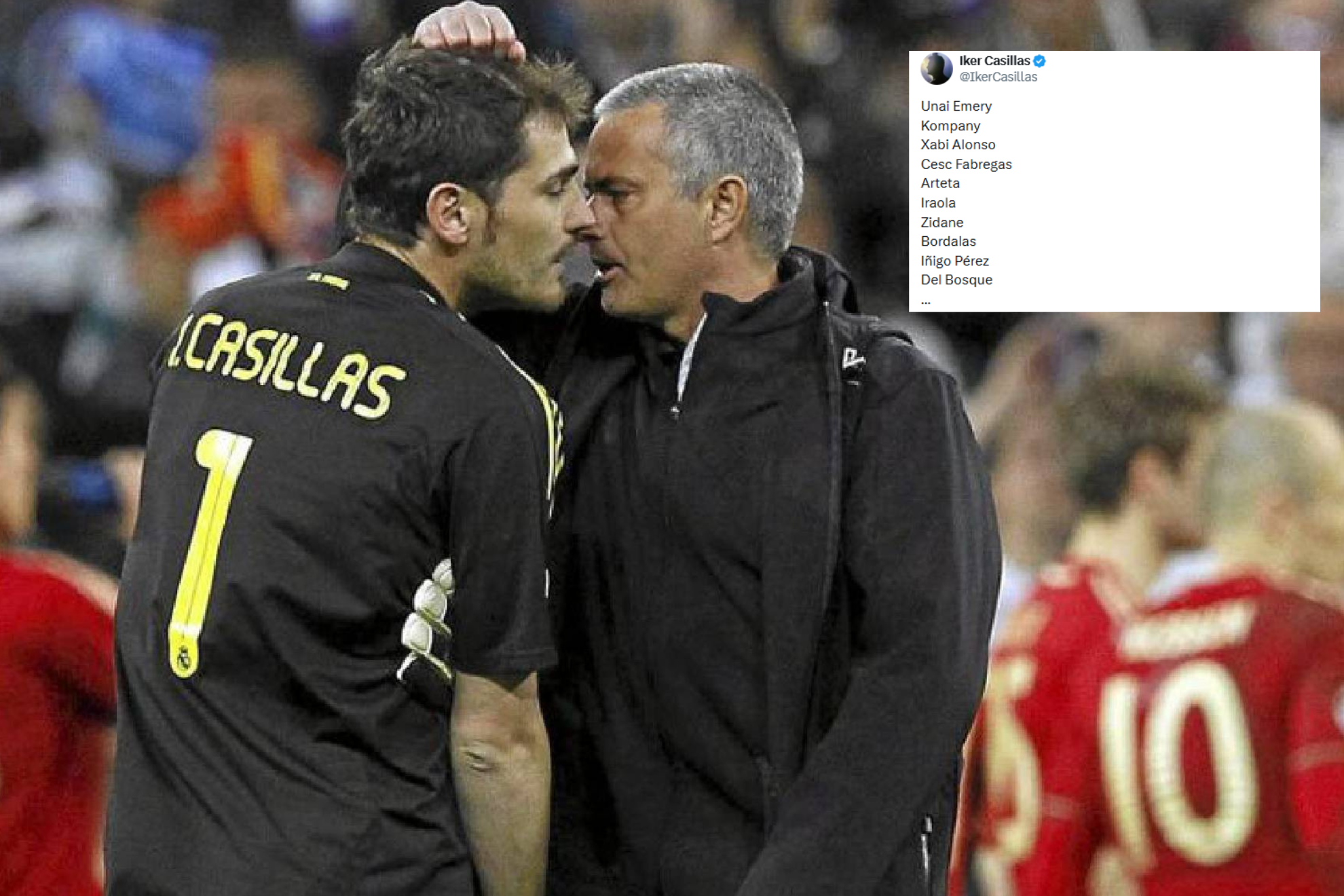 Mourinho, Iker Casillas y su tuit