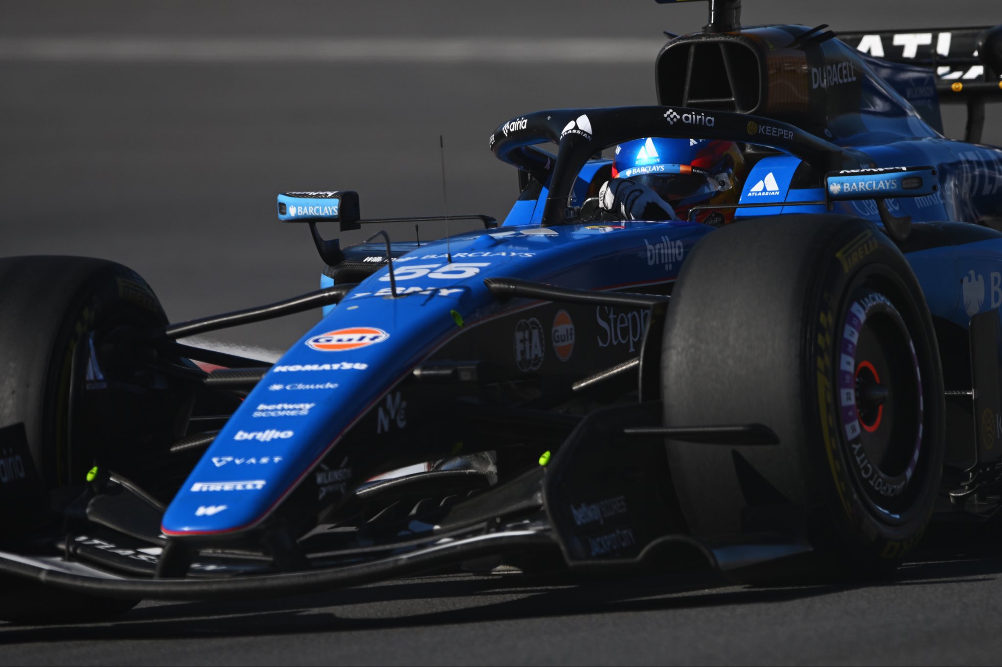 Sainz, in action in the sprint classification.