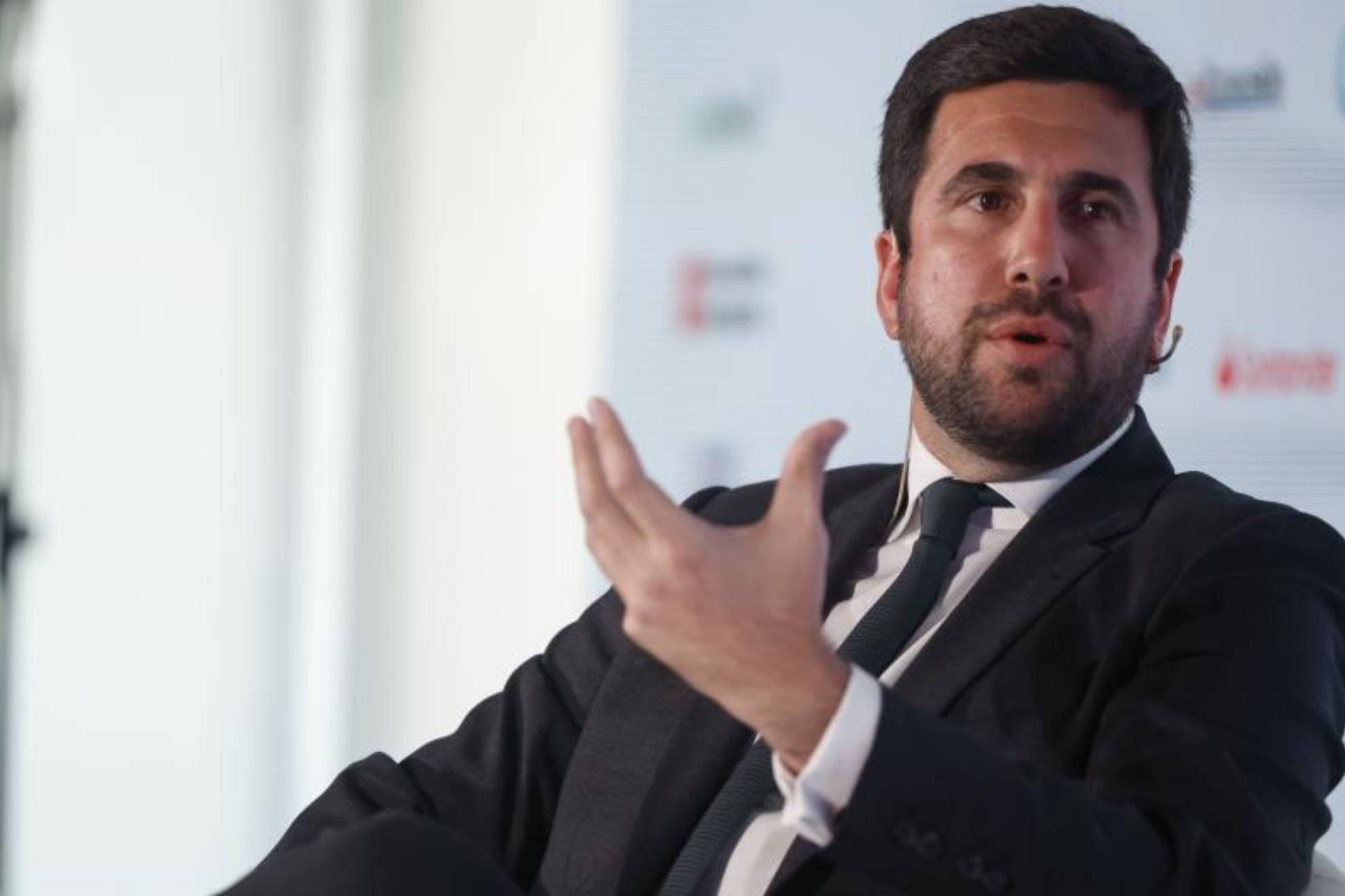 Enrique Riquelme, en un foro económico en Madrid de Expansión.