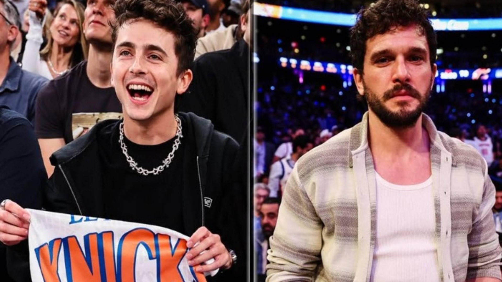 Timothée Chalamet, Kit Harington, Jason Bateman, Jason Sudeikis, Ben Stiller, Álex Rodríguez, John McEnroe, Chris Rock y Jon Bon Jovi fueron algunos de los famosos en el Madison en las Finales del Este de la NBA.