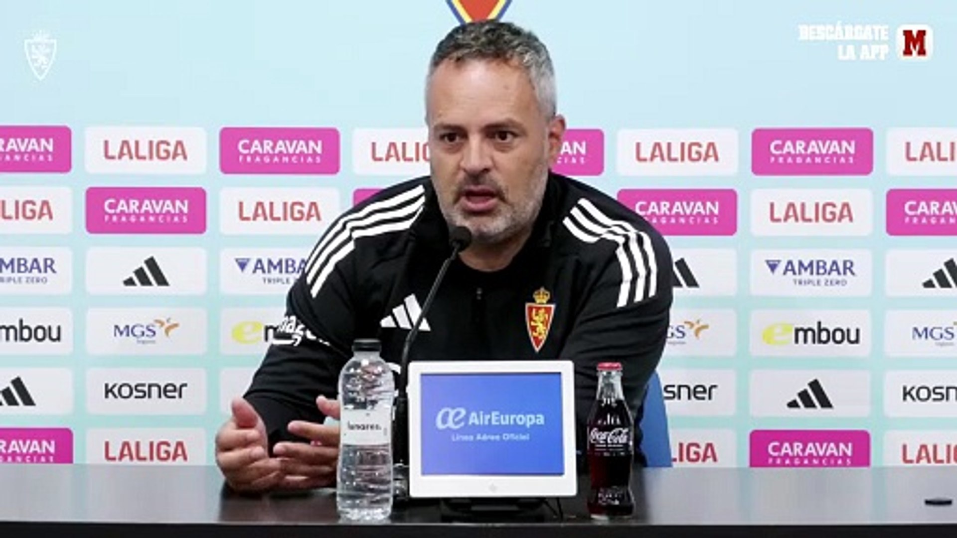 El entrenador del Zaragoza sabe que es casi imposible, pero asegura que lucharán mientras haya opciones matemáticas