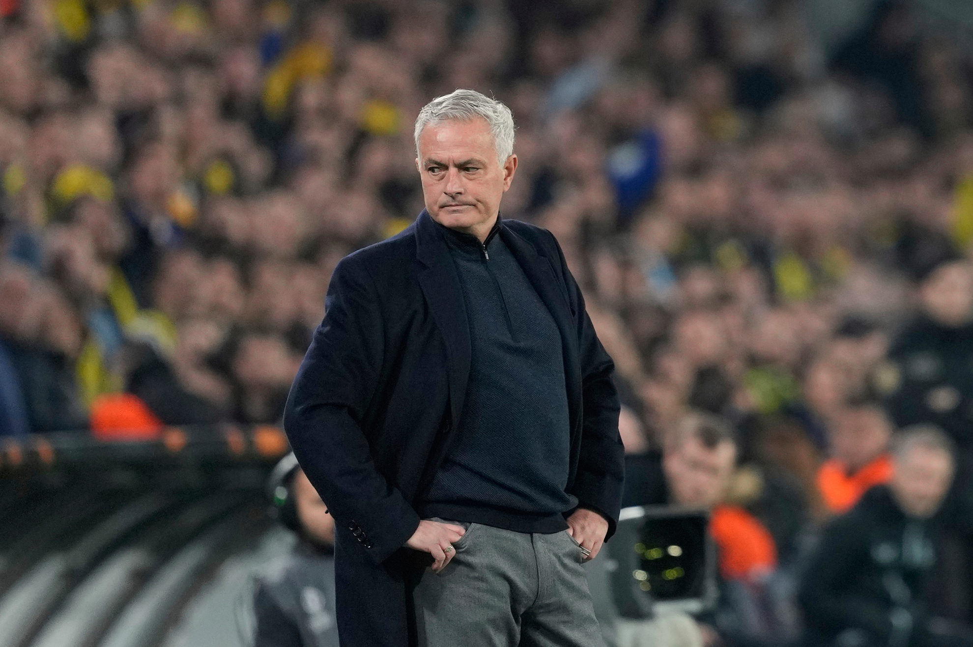José Mourinho, en la banda.