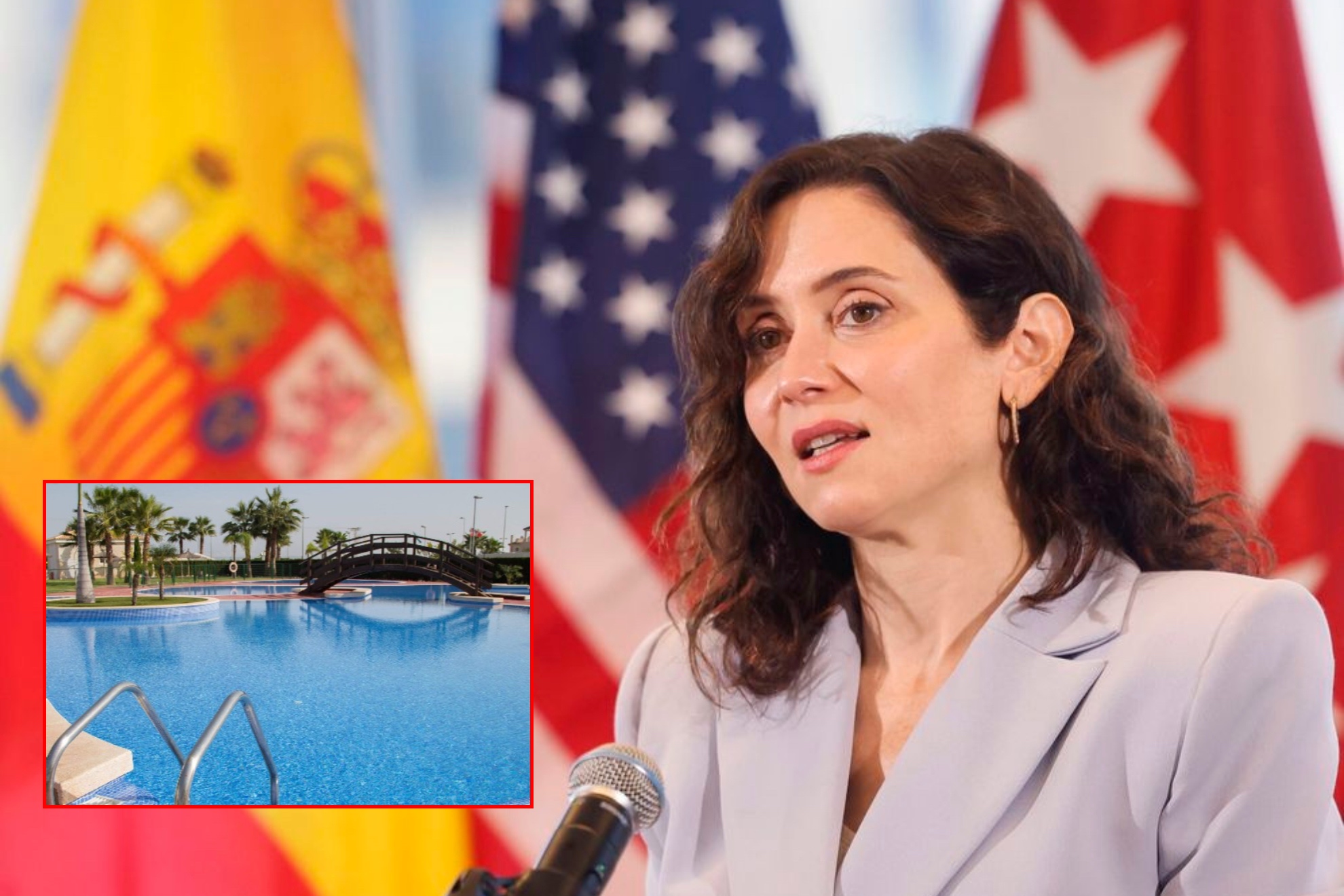 Ayuso anuncia la apertura de las piscinas en Madrid.
