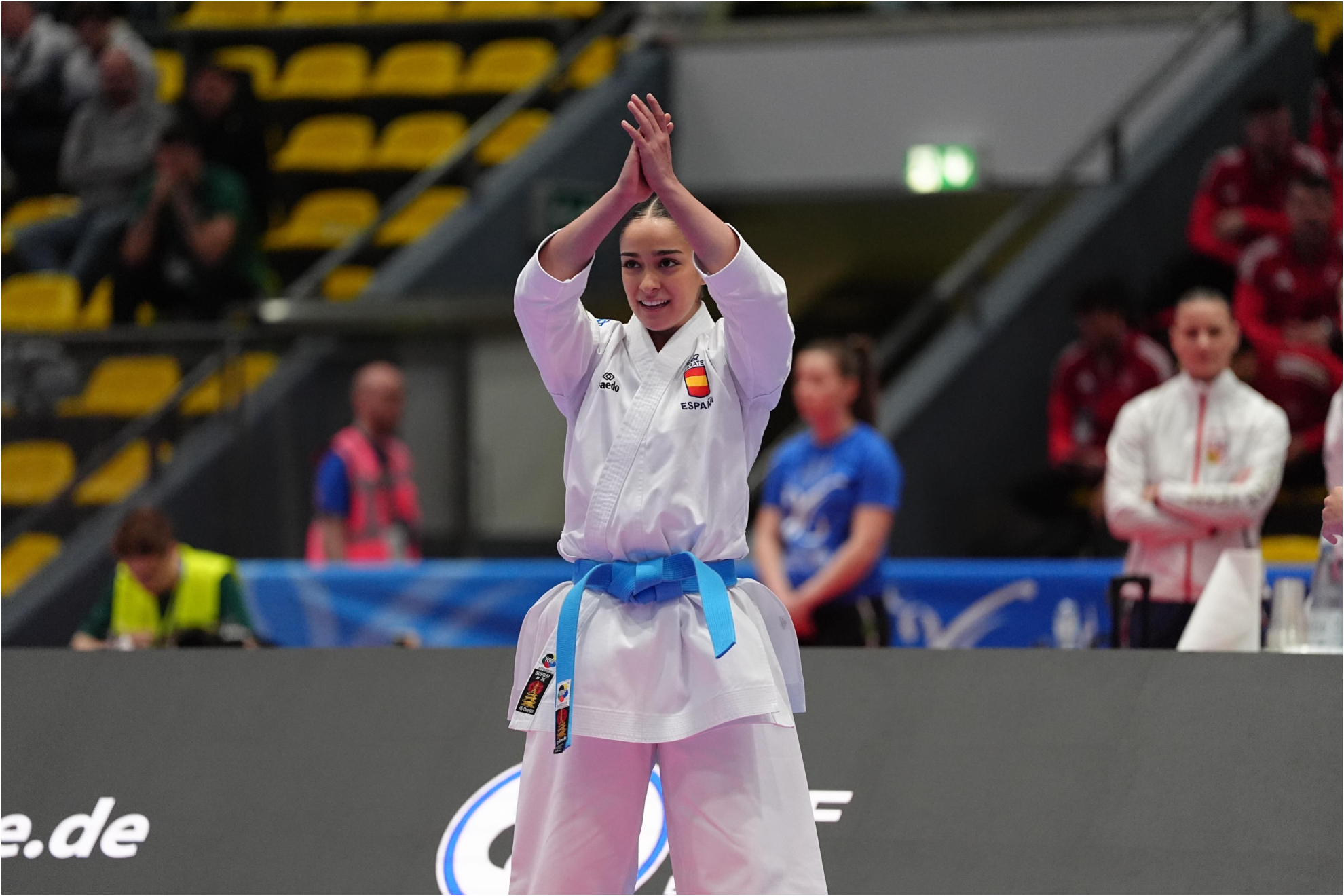 Paola García, en el Europeo de Frankfurt.