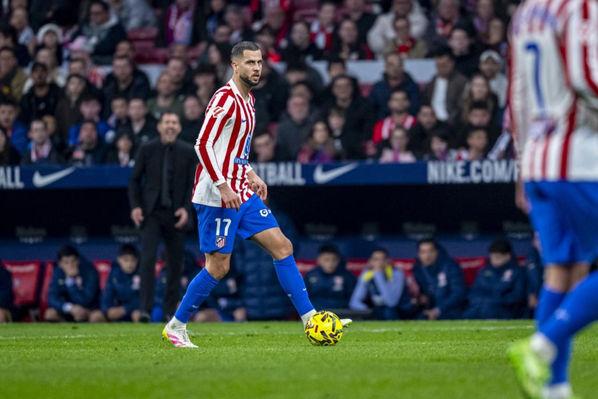 Hancko en un partido del Atlético.