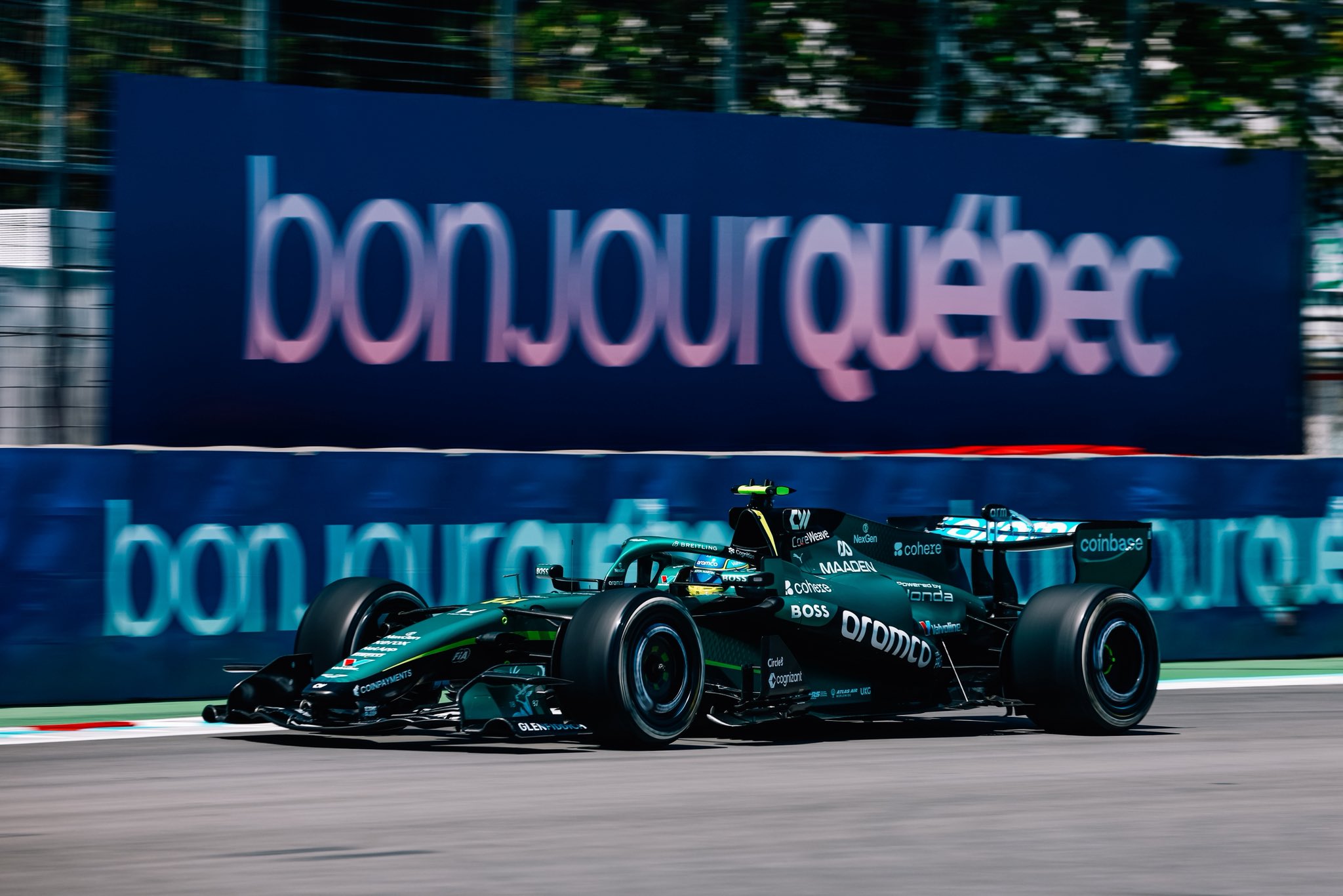 Alonso, in action.