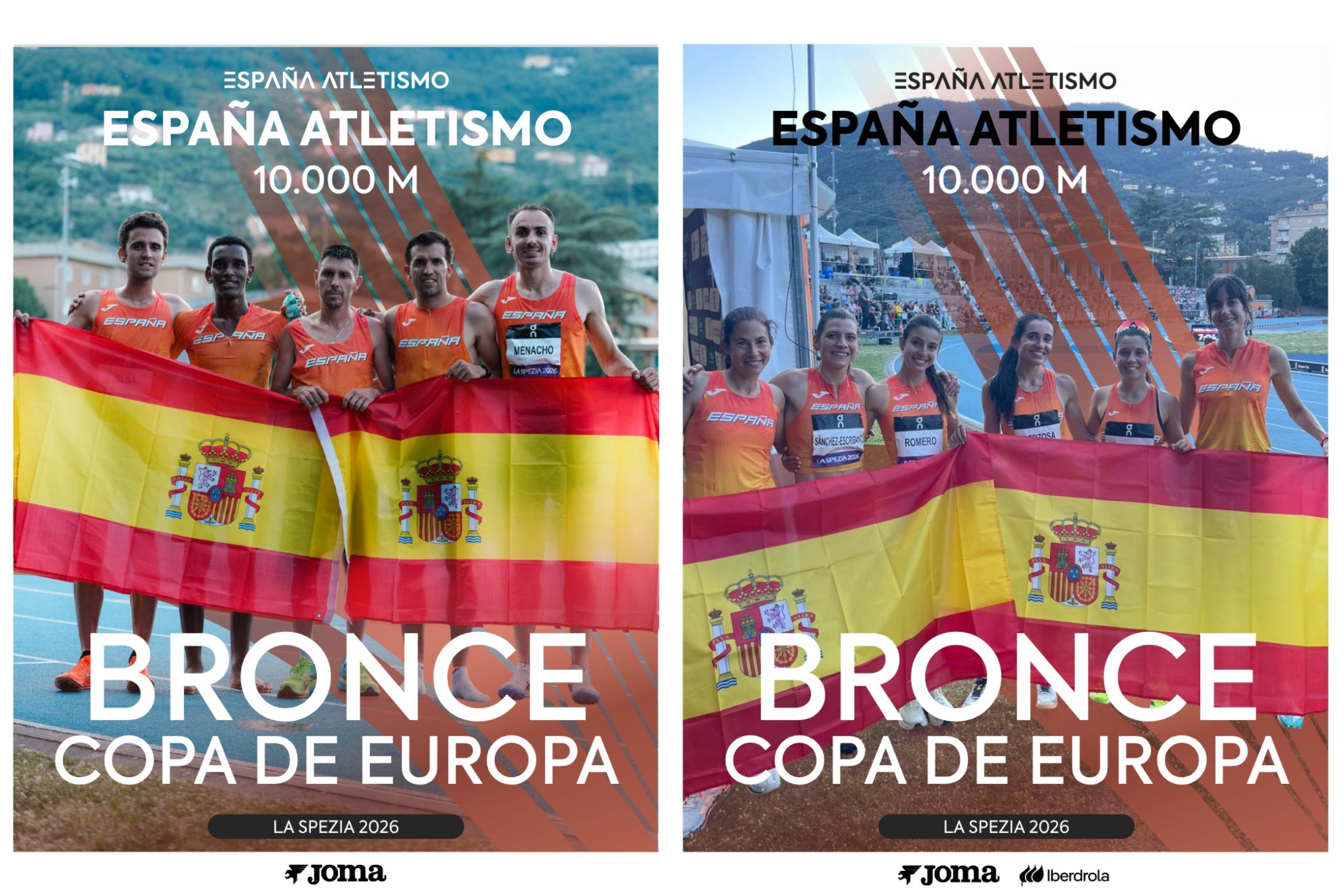 Los equipos ganadores.