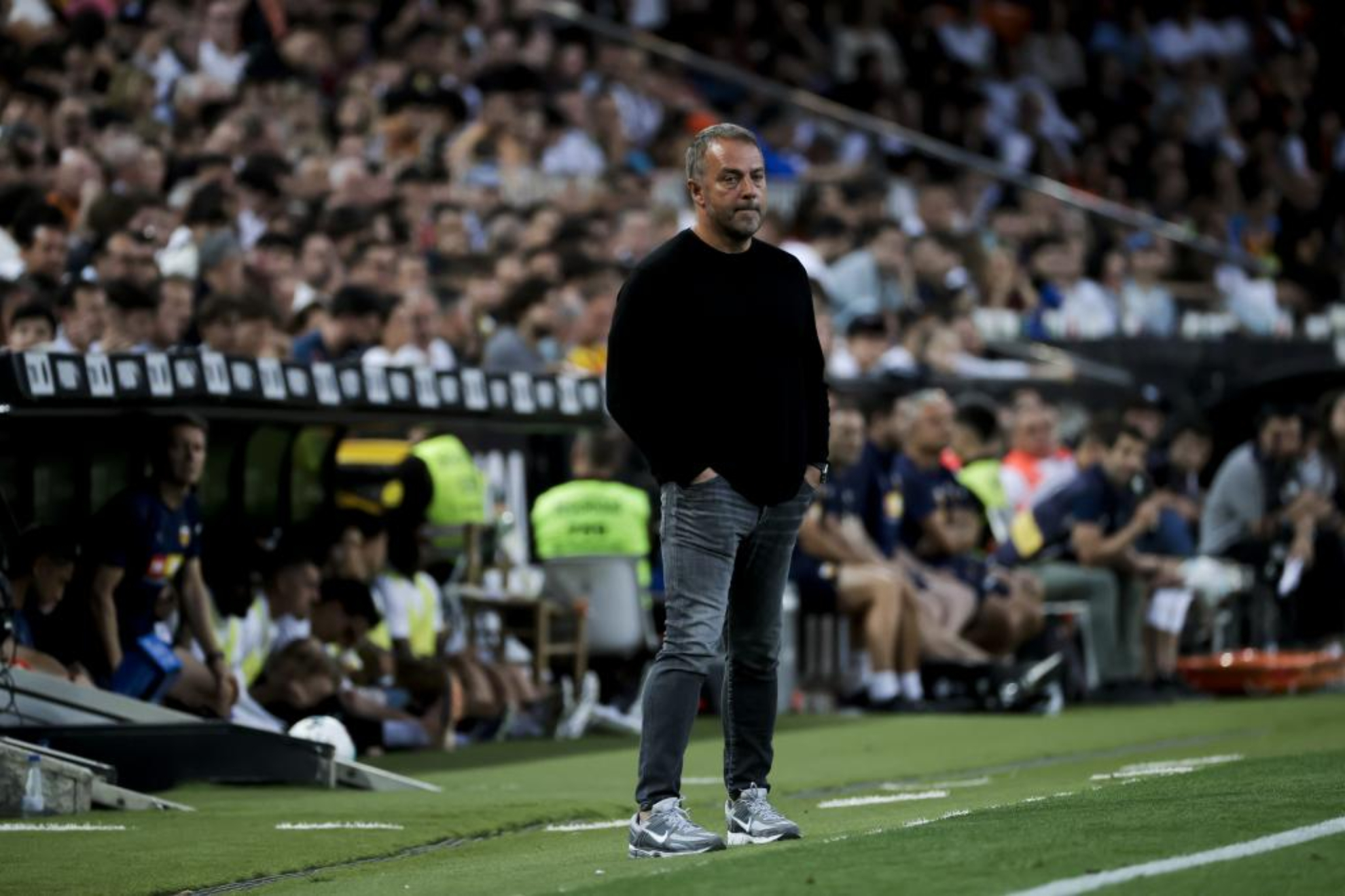Flick, en Mestalla.