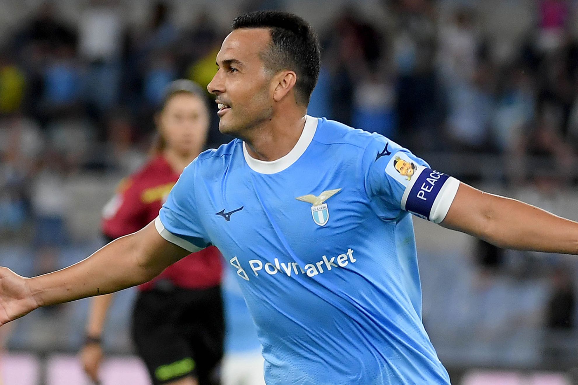 Pedro Rodríguez festeja su gol ante el Pisa