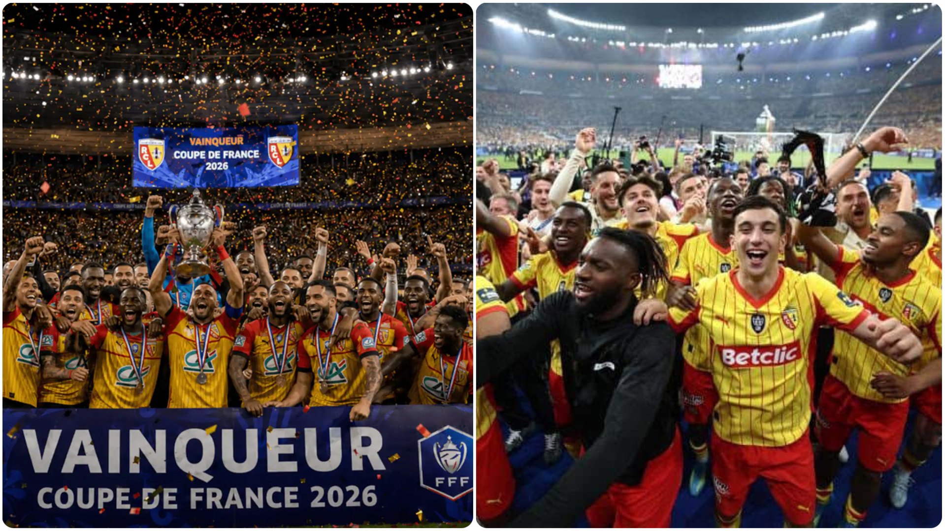 El equipo dirigido por Pierre Sage conquistó la Copa de Francia y la celebración se prolongó hasta alta horas de la madrugada.