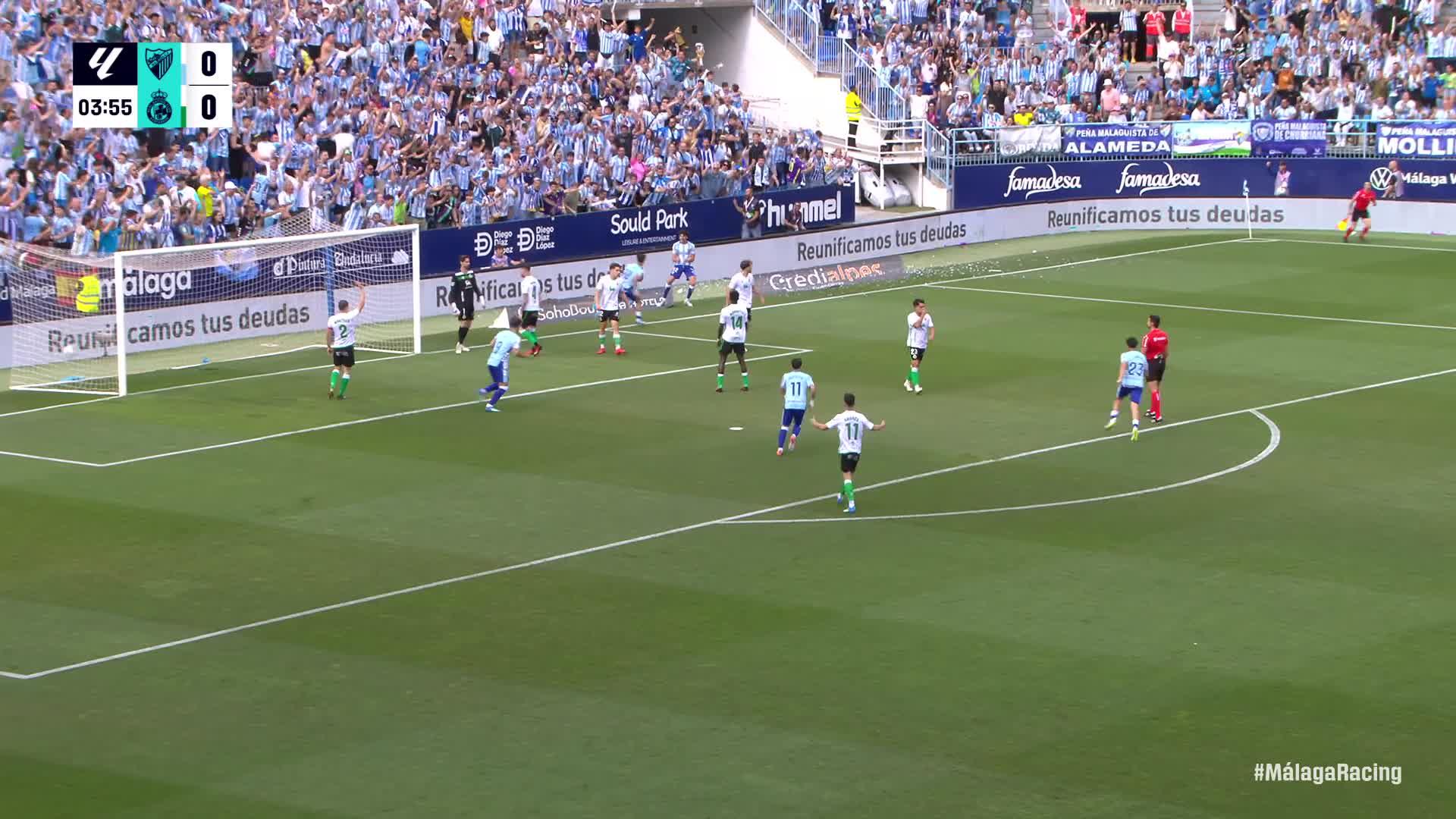 Málaga 1-1 Racing  Resumen LaLiga Hypermotion