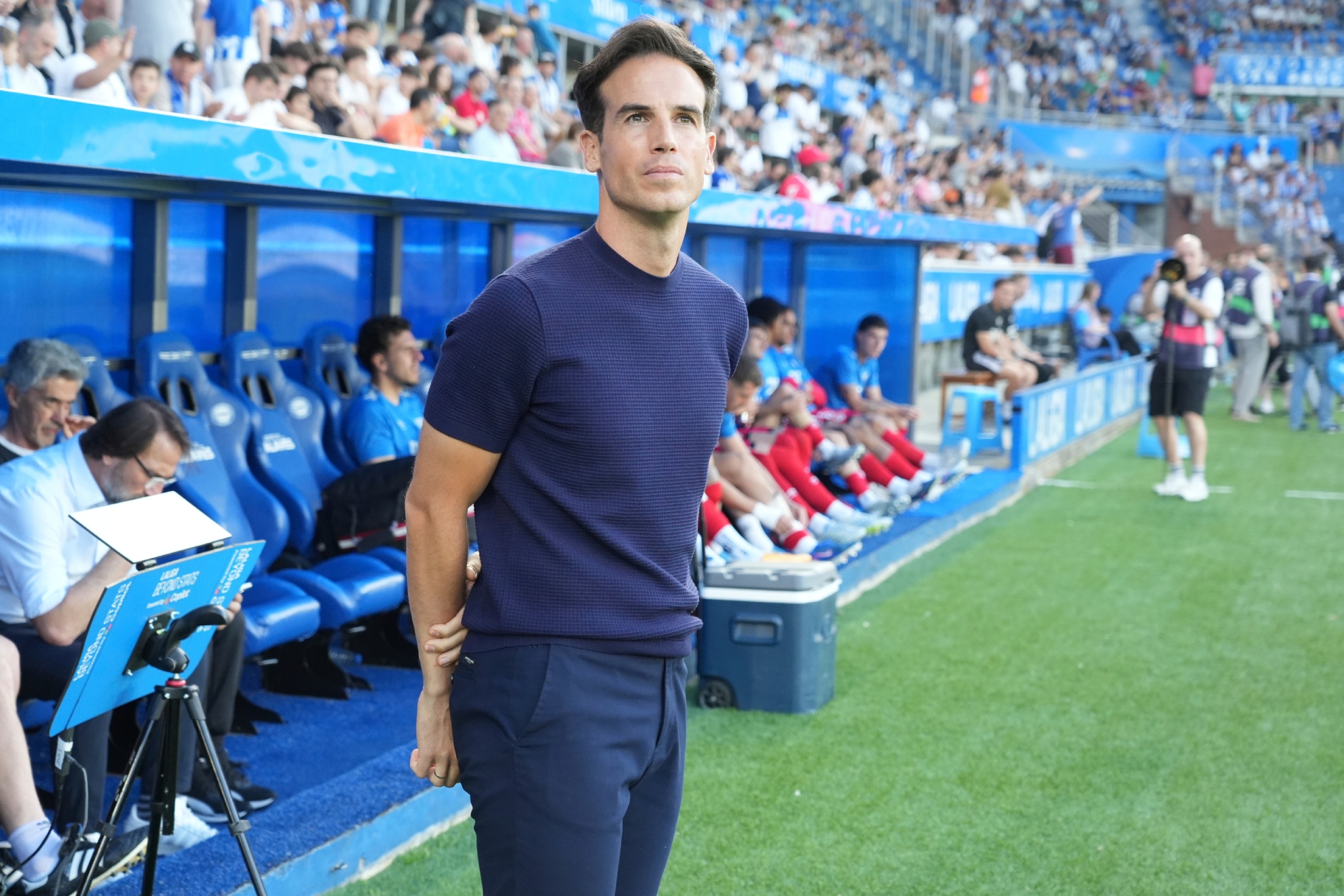 Iñigo Pérez, en el partido ante el Alavés.