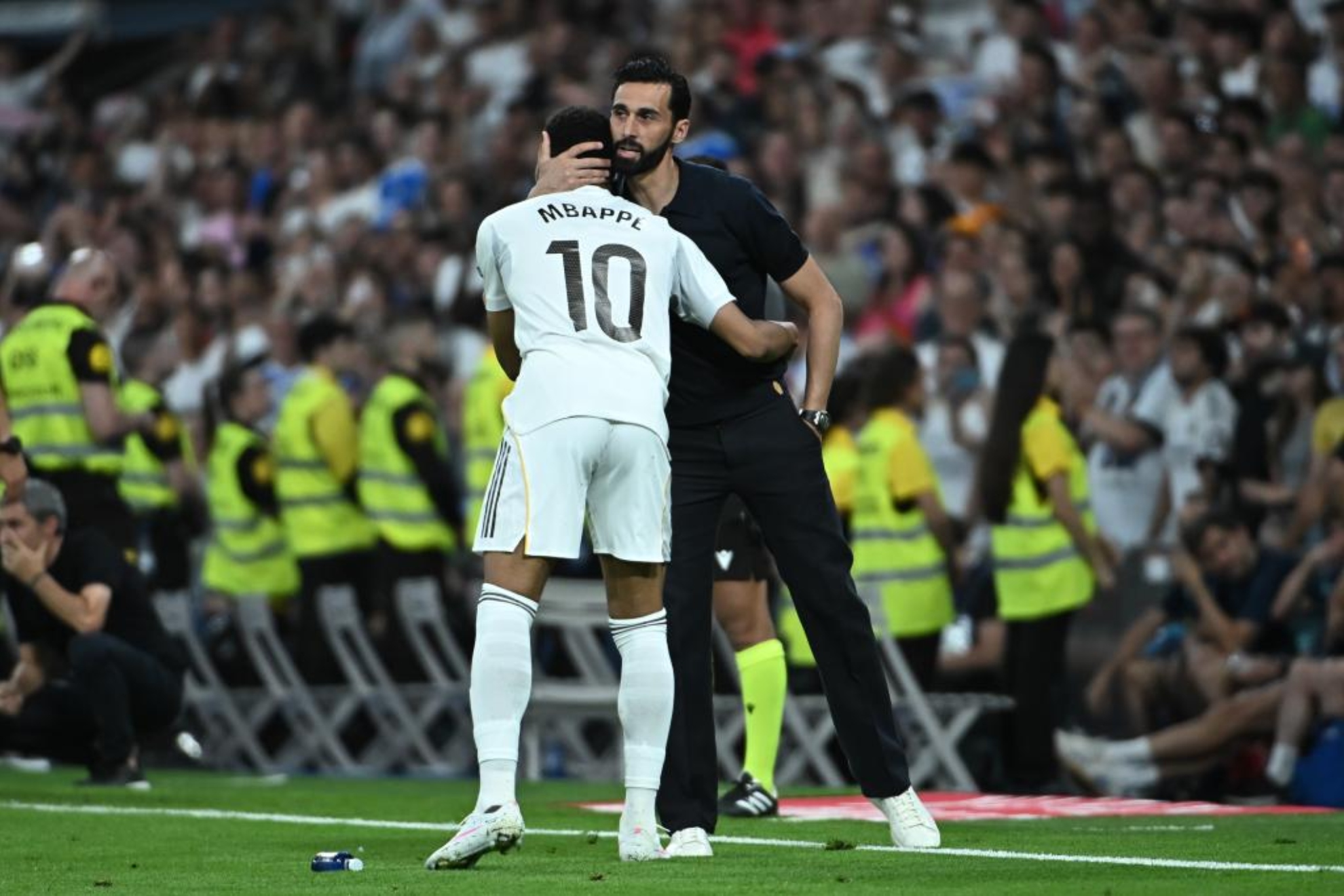 Mbappé y Arbeloa.