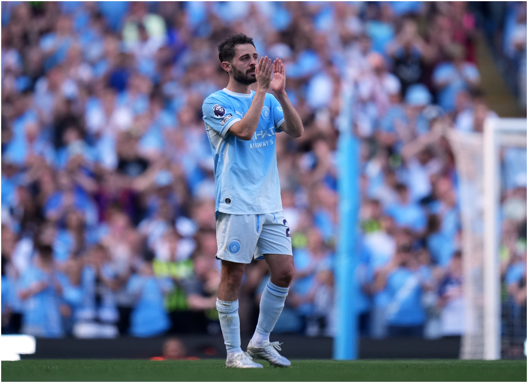 Silva, hoy en su despedida del campo.