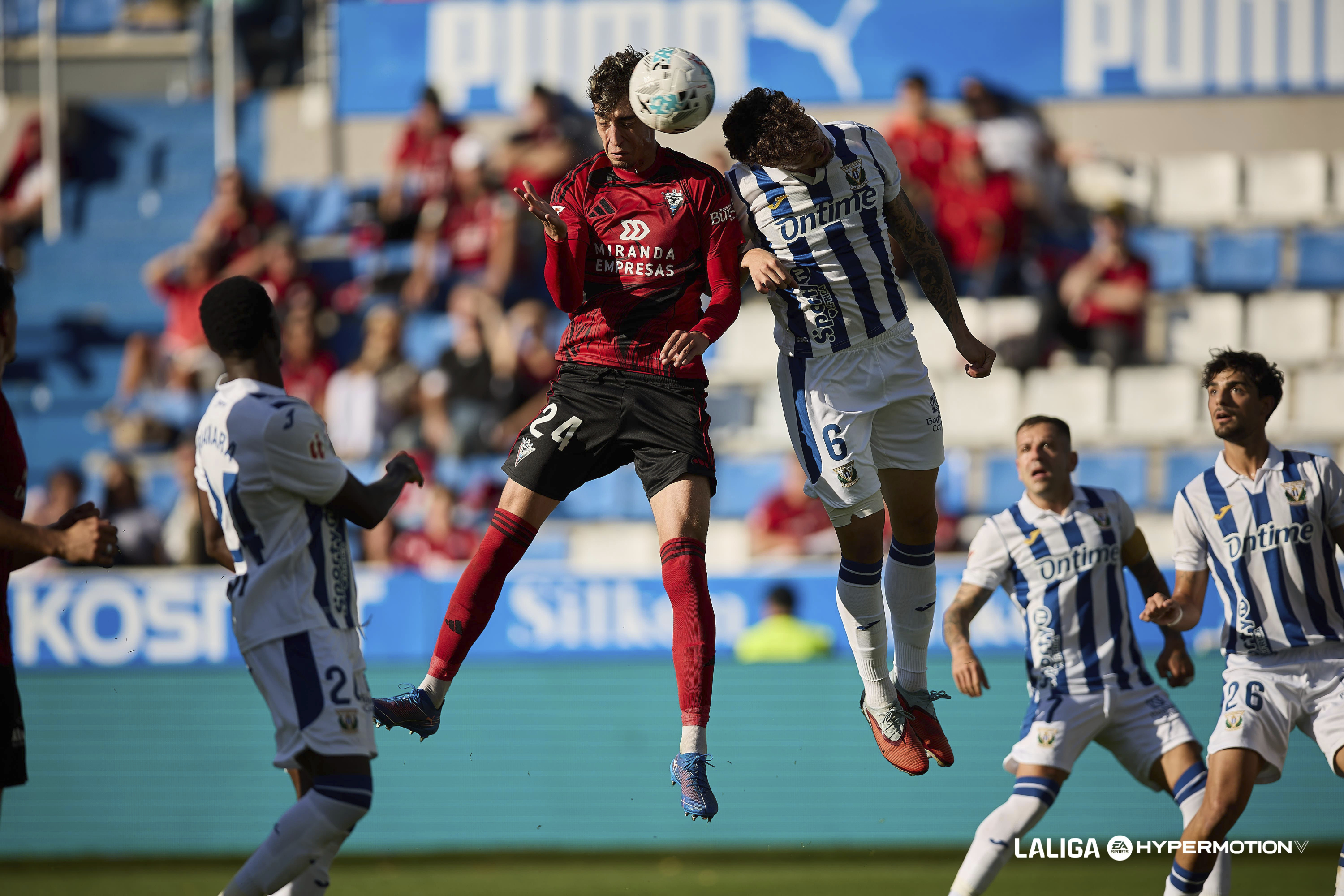 A match between Mirandés and Leganés (0-0) in the first round. Both will meet on the last day to avoid relegation.