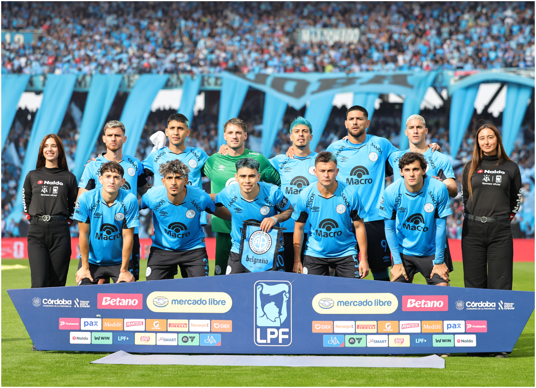 El once de Belgrano en la final.