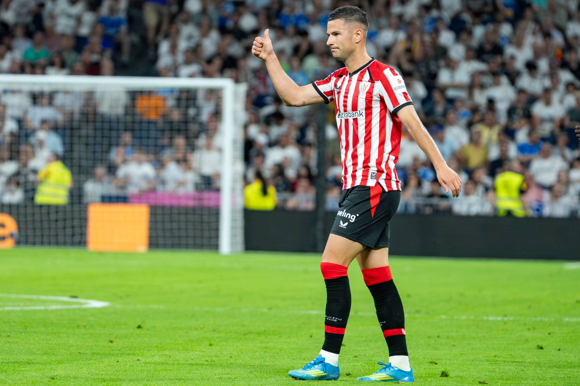 Guruzeta celebra su gol ante el Madrid en la última jornada liguera
