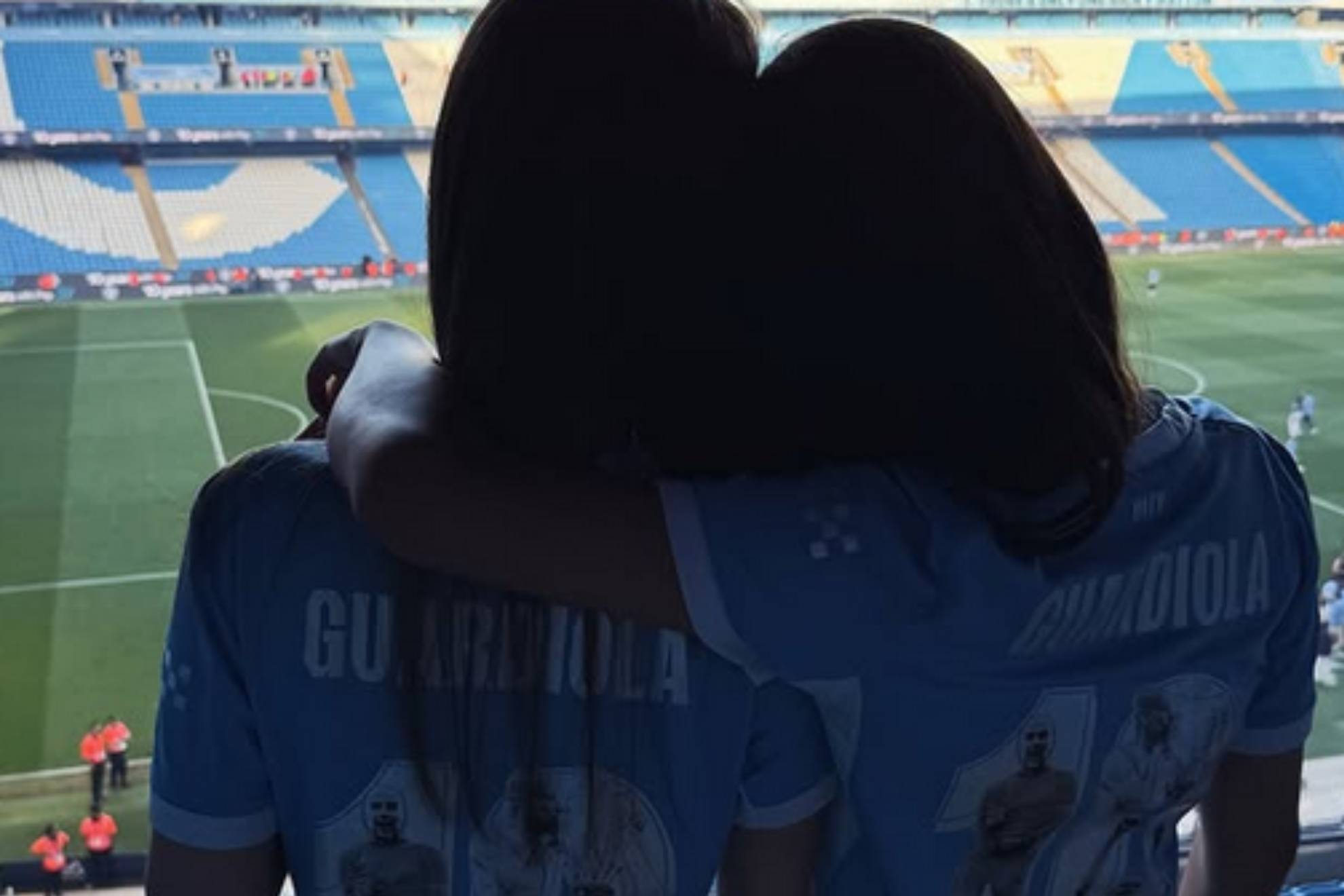 aría y Valentina, las hijas de Guardiola, no se perdieron la despedida de Pep del Manchester City