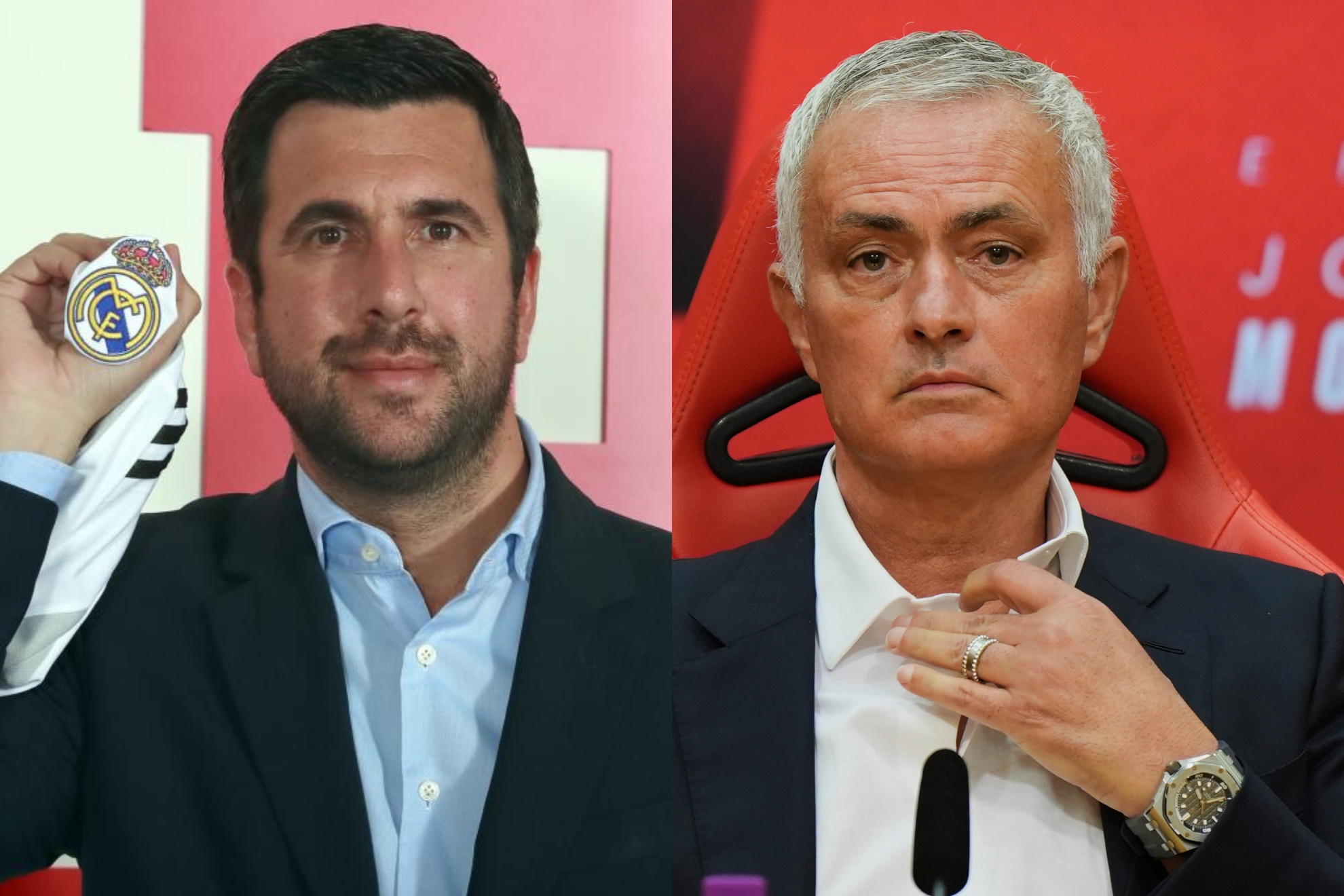 Enrique Riquelme y José Mourinho