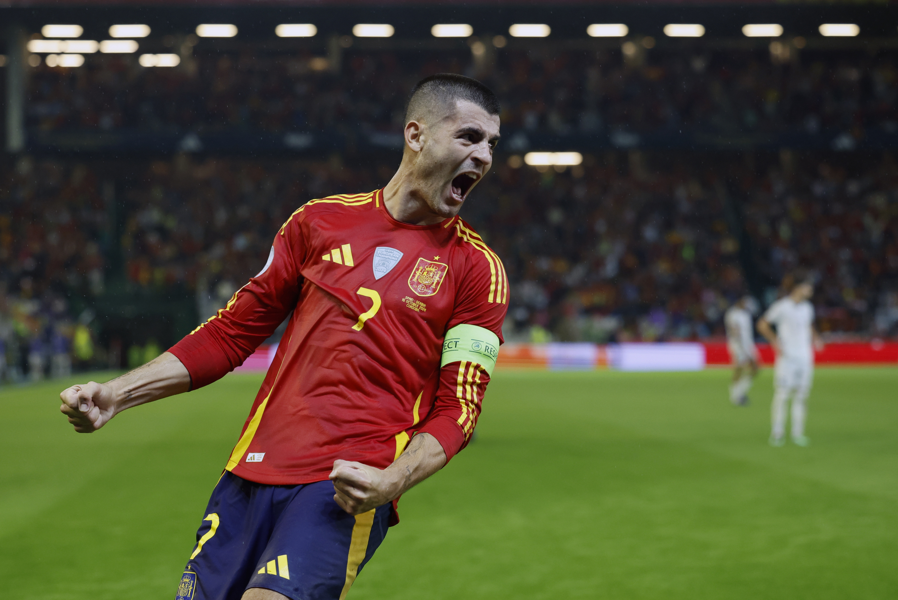 Álvaro Morata with the Spanish National Team