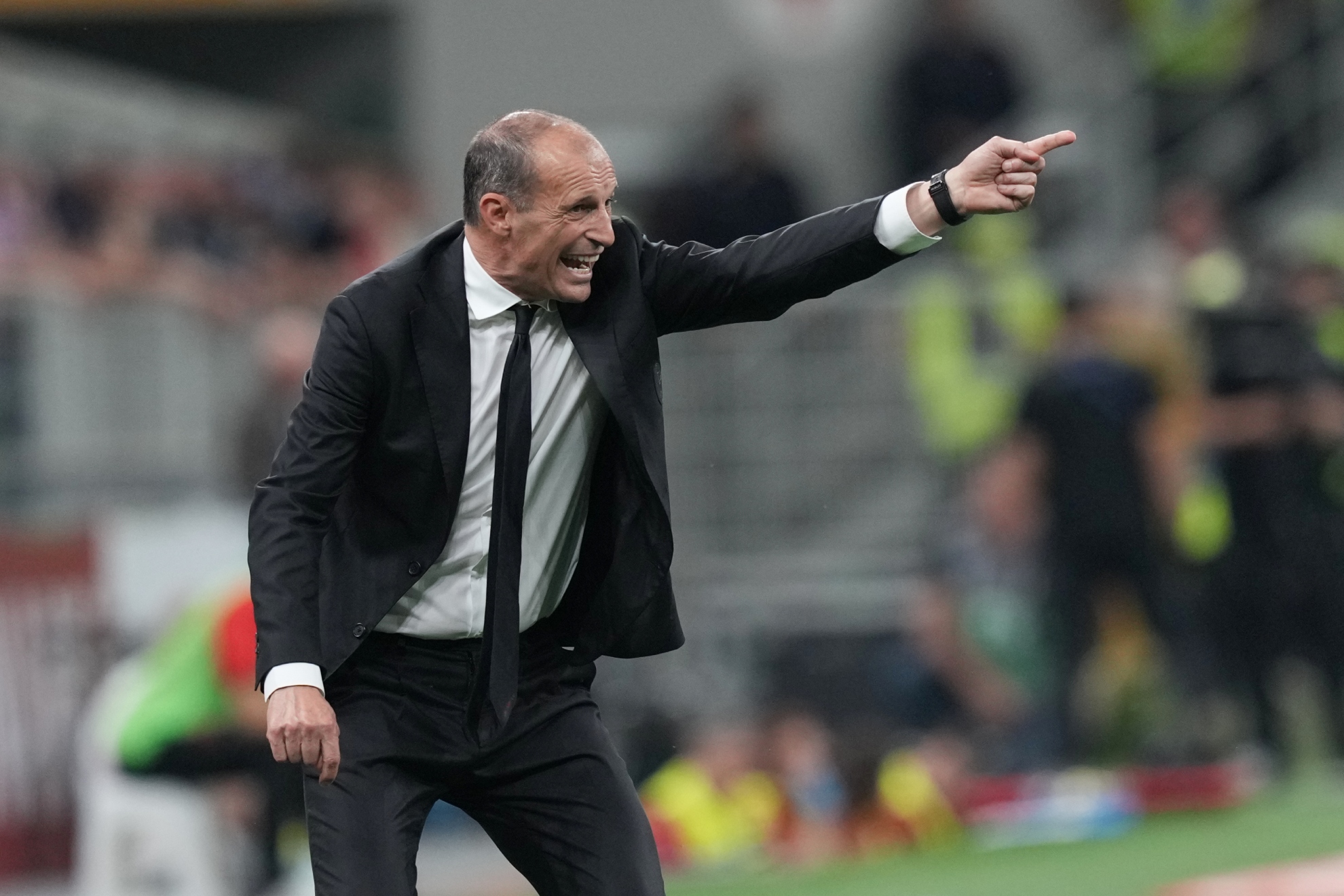 Allegri, en un partido con el Milan. LAPRESSE.
