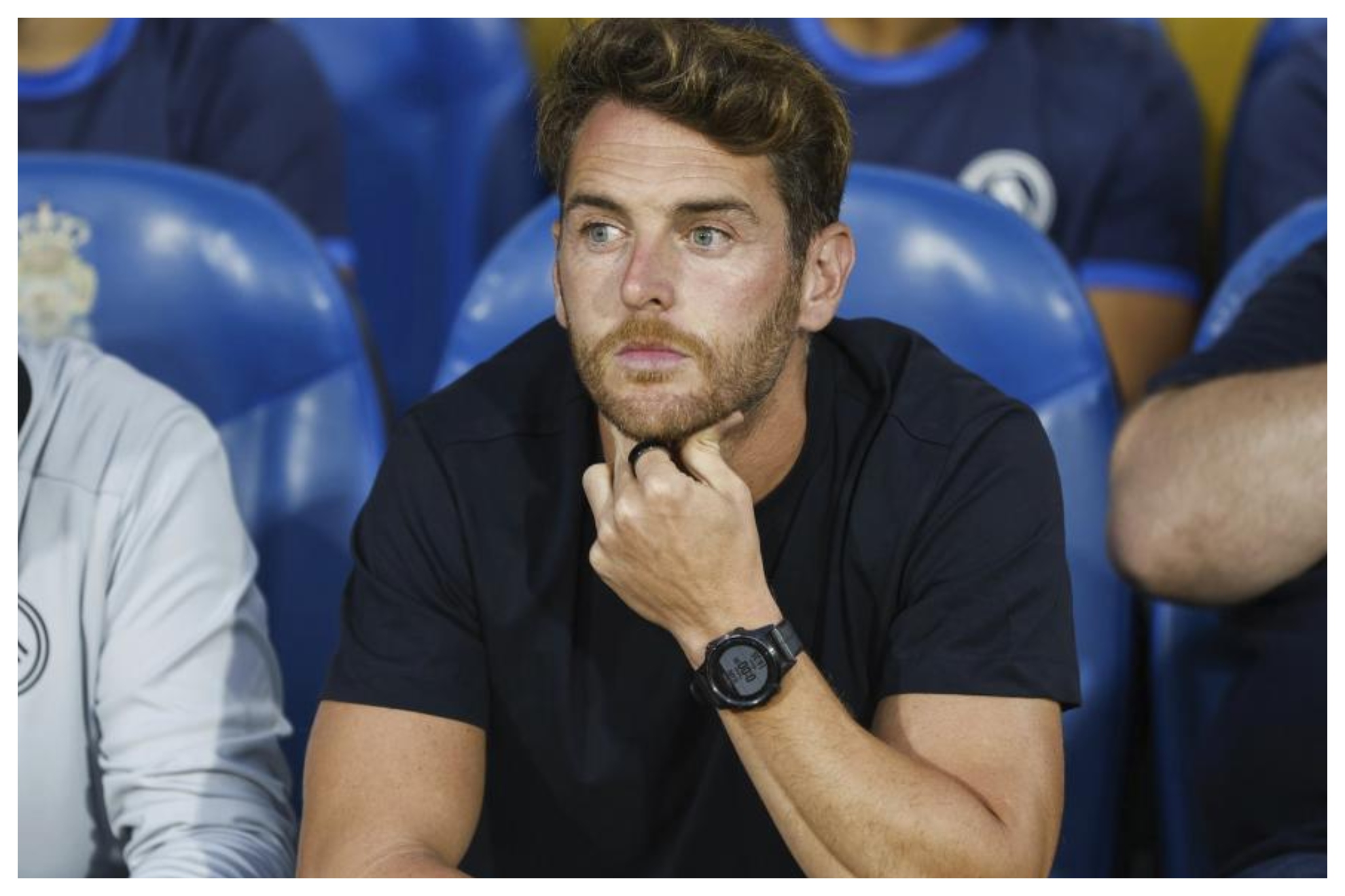 Ibai Gómez, durante su última etapa en el banquillo del Andorra LALIGA